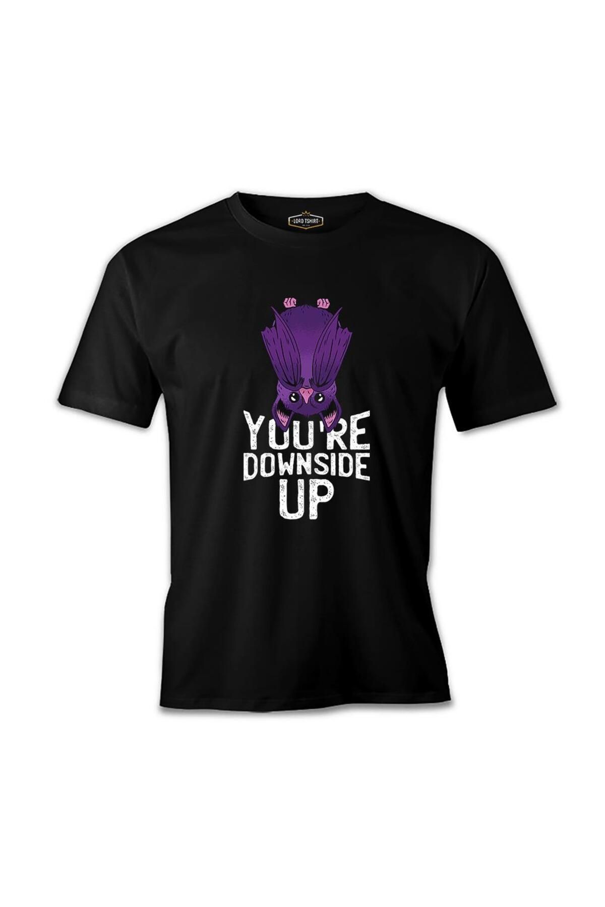 Lord T-Shirt Cadılar Bayramı - Herşey Ters Siyah Erkek Tshirt