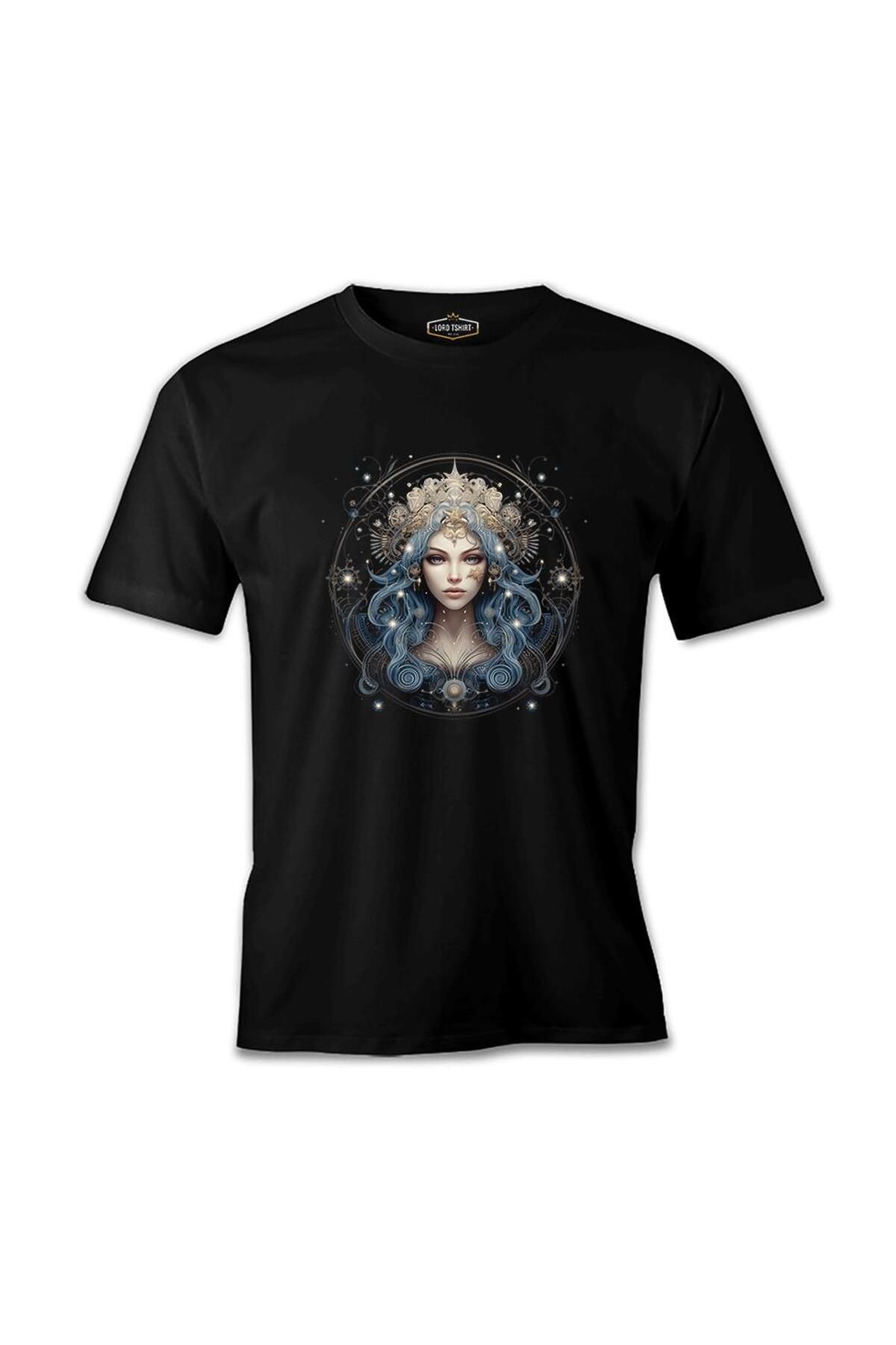 Lord T-Shirt Kozmik Kraliçe - Astral Siyah Erkek Tshirt