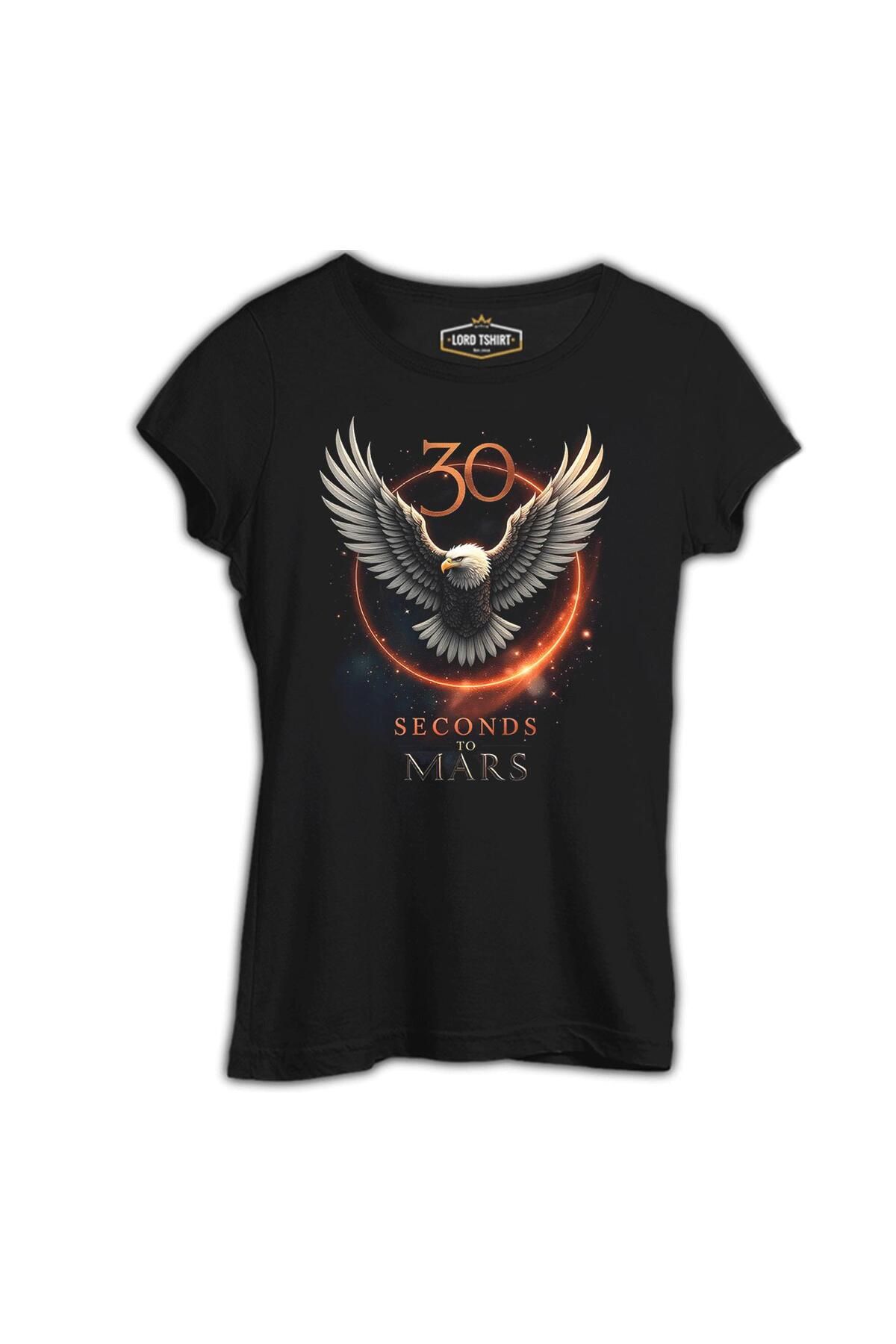 Lord T-Shirt 30 Seconds to Mars - Kartal Siyah Tshirt