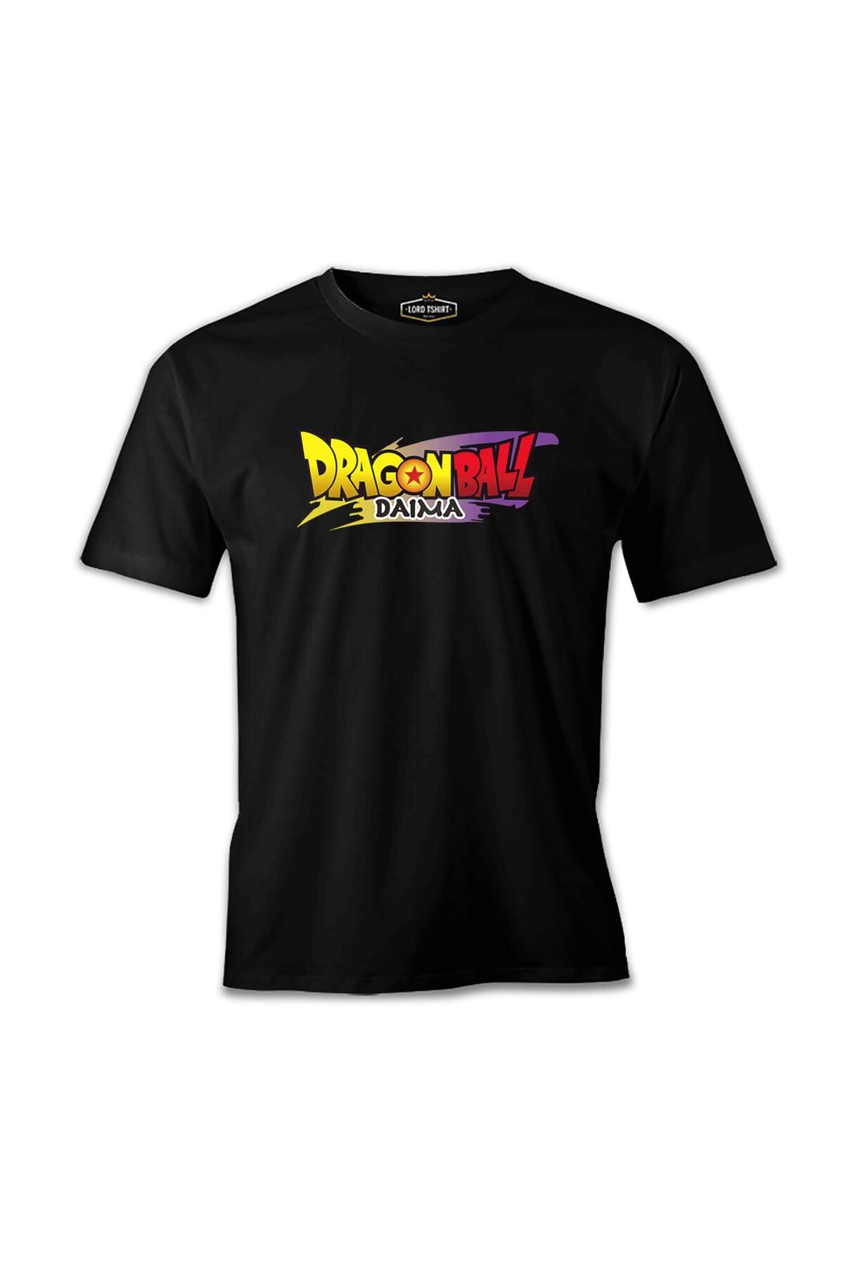 Lord T-Shirt Dragon Ball Daima Logo Siyah Erkek Tshirt