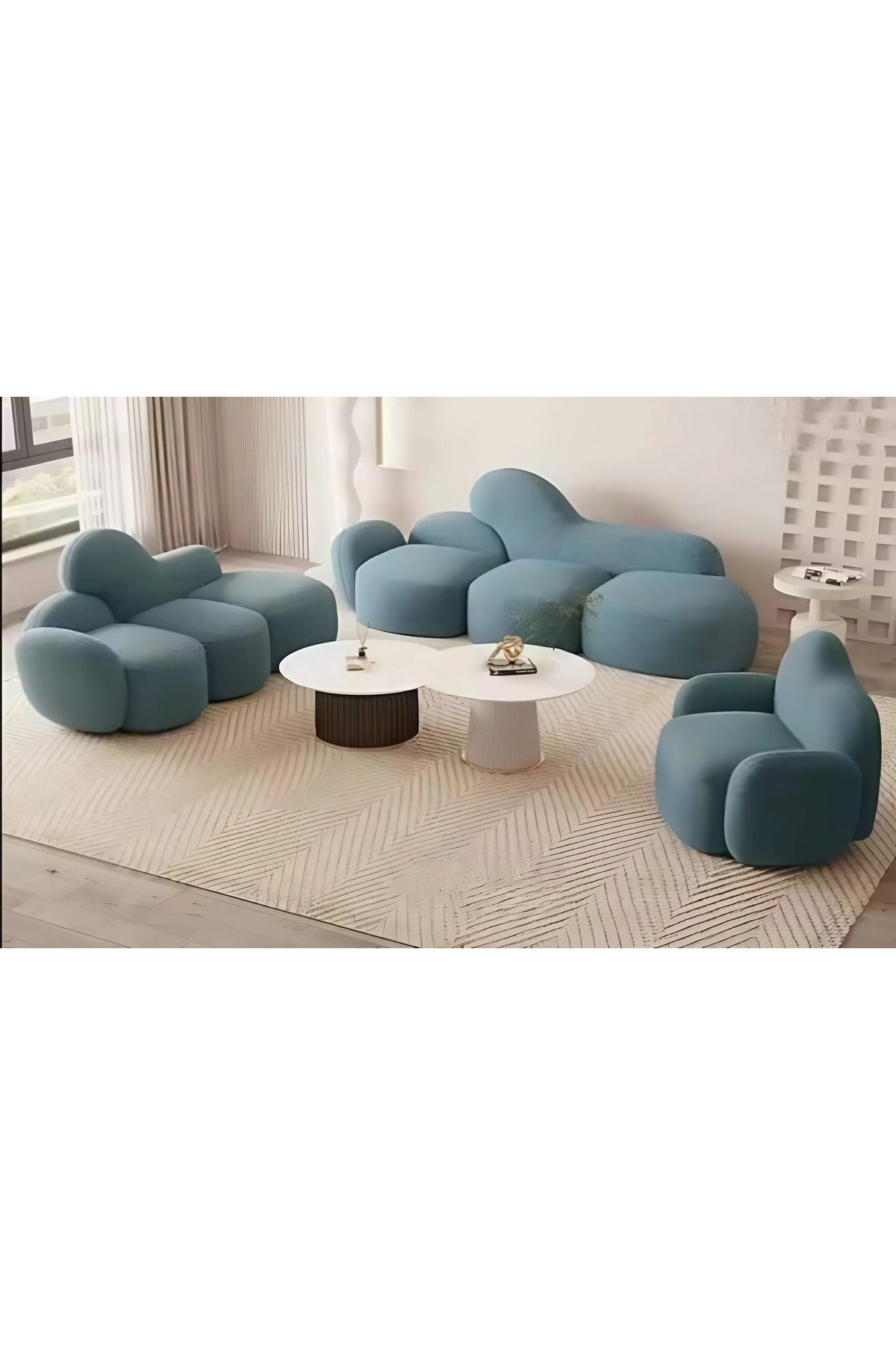 PalmirAtic Lüks koltuk takımı 3+2+1 set değişik tarzda yüksek kalite