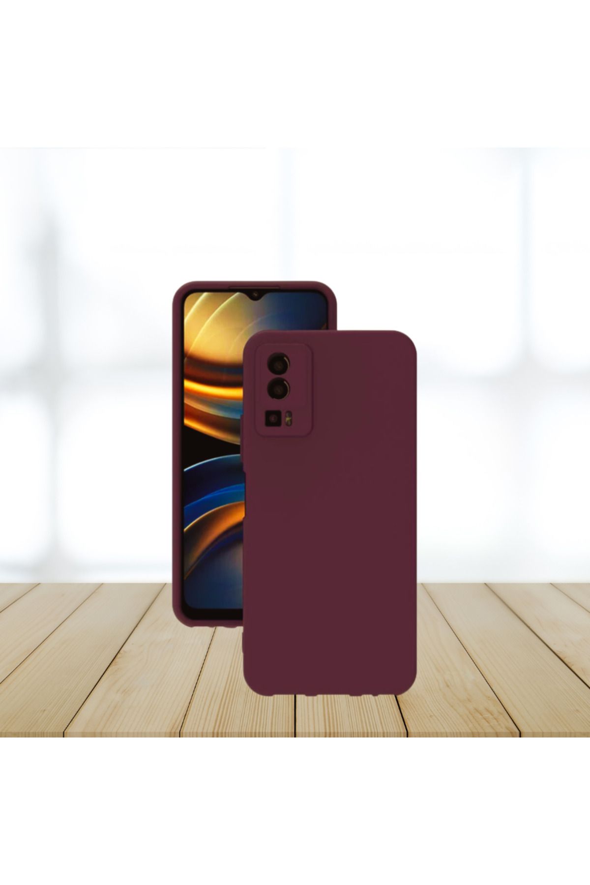 evimdeyokyok General Mobile Gm 23 Rubber Silikon Kılıf Mürdüm TdrTR