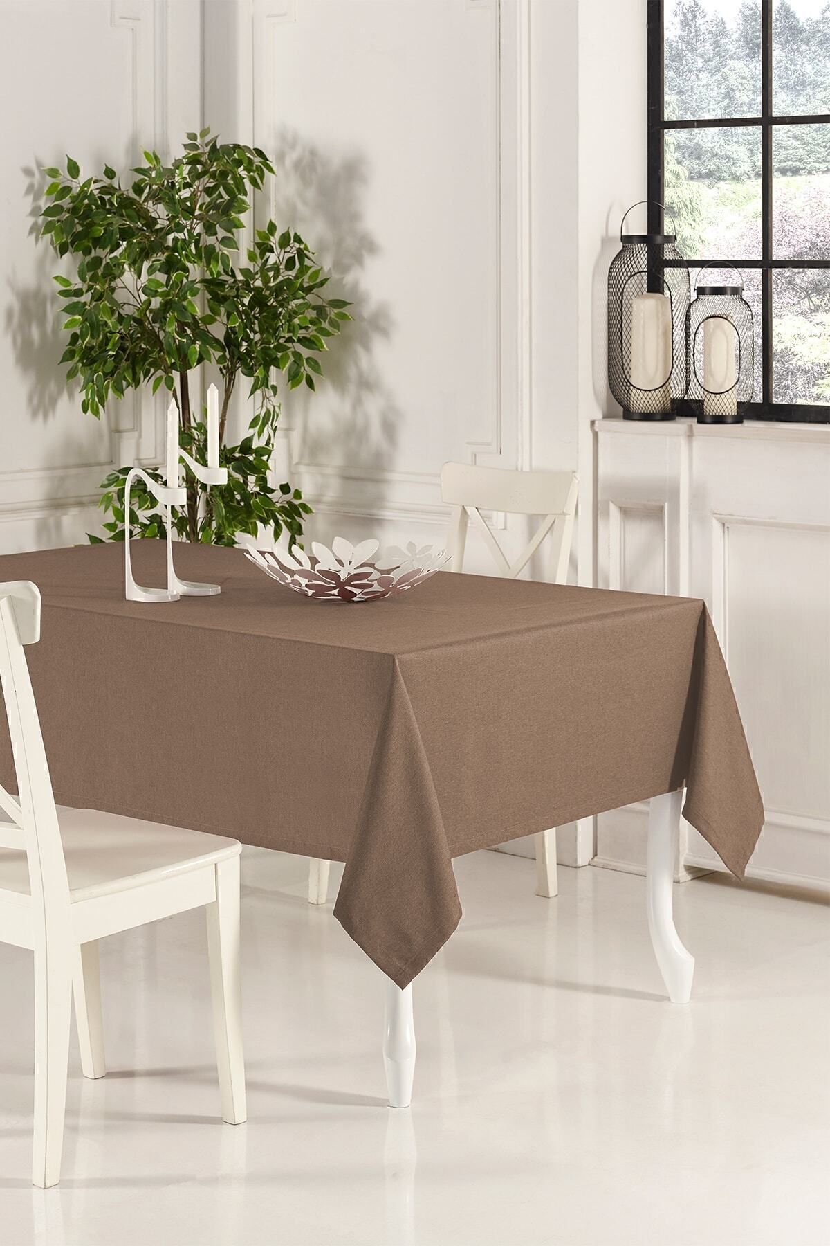 ASDİVA Bakır Masa Örtüsü 160x220 cm Sade Dekoratif Mutfak Salon Restoran Kafe