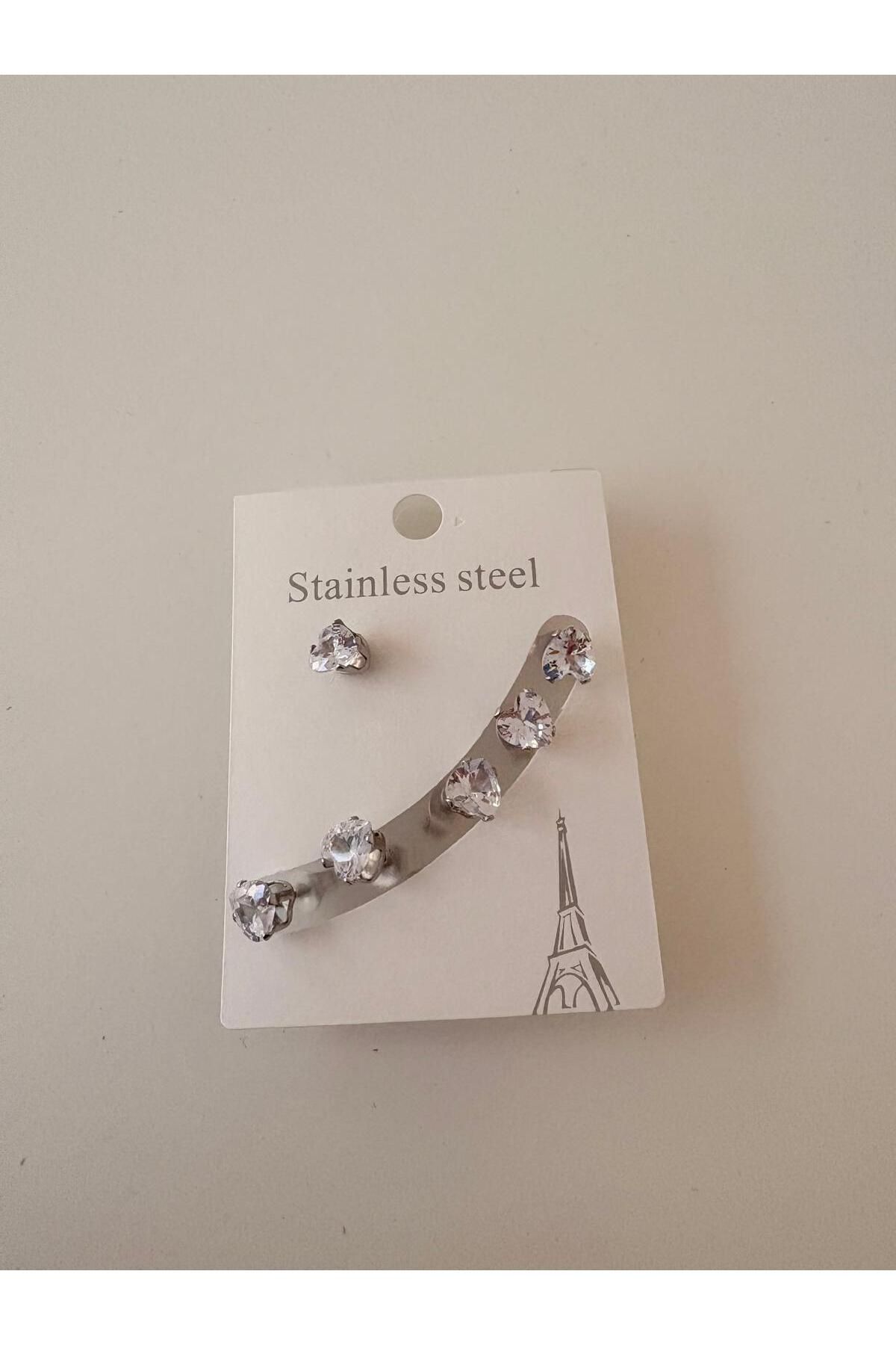 STEEL Silver Kalpli Küpe