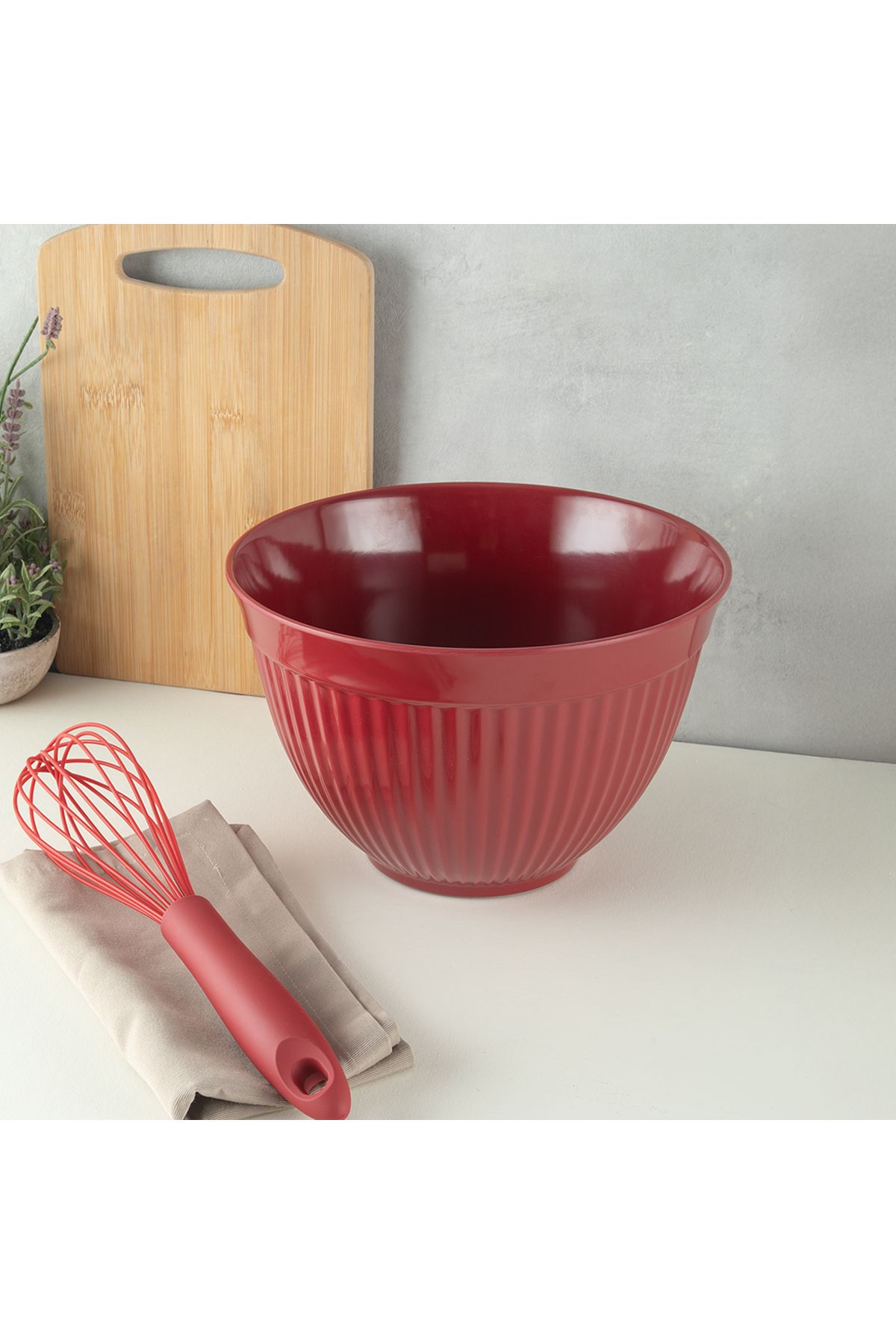 Aryıldız Daily Karıştırma Kabı Kırmızı 24 cm