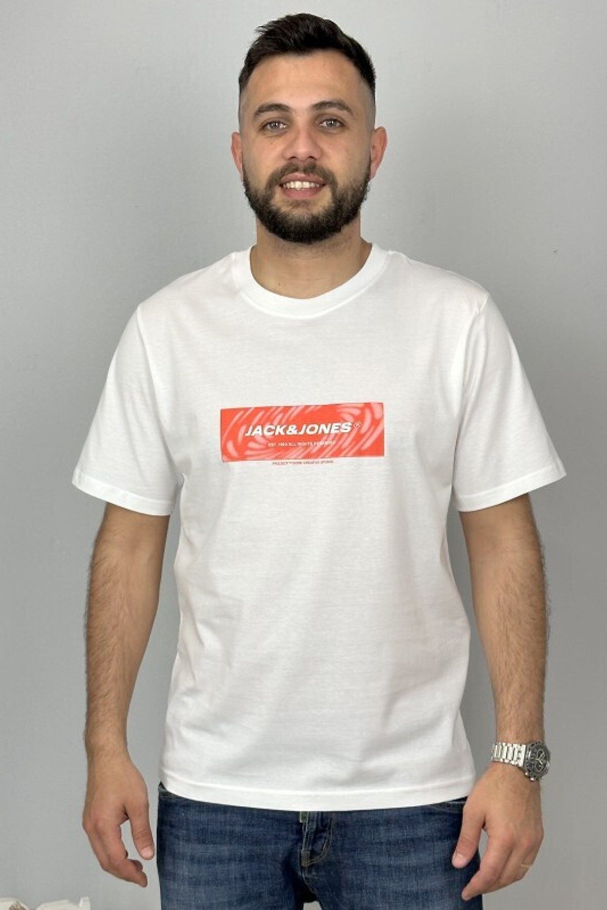 Jack & Jones Jcorecharge Front Erkek Tişört 12276411