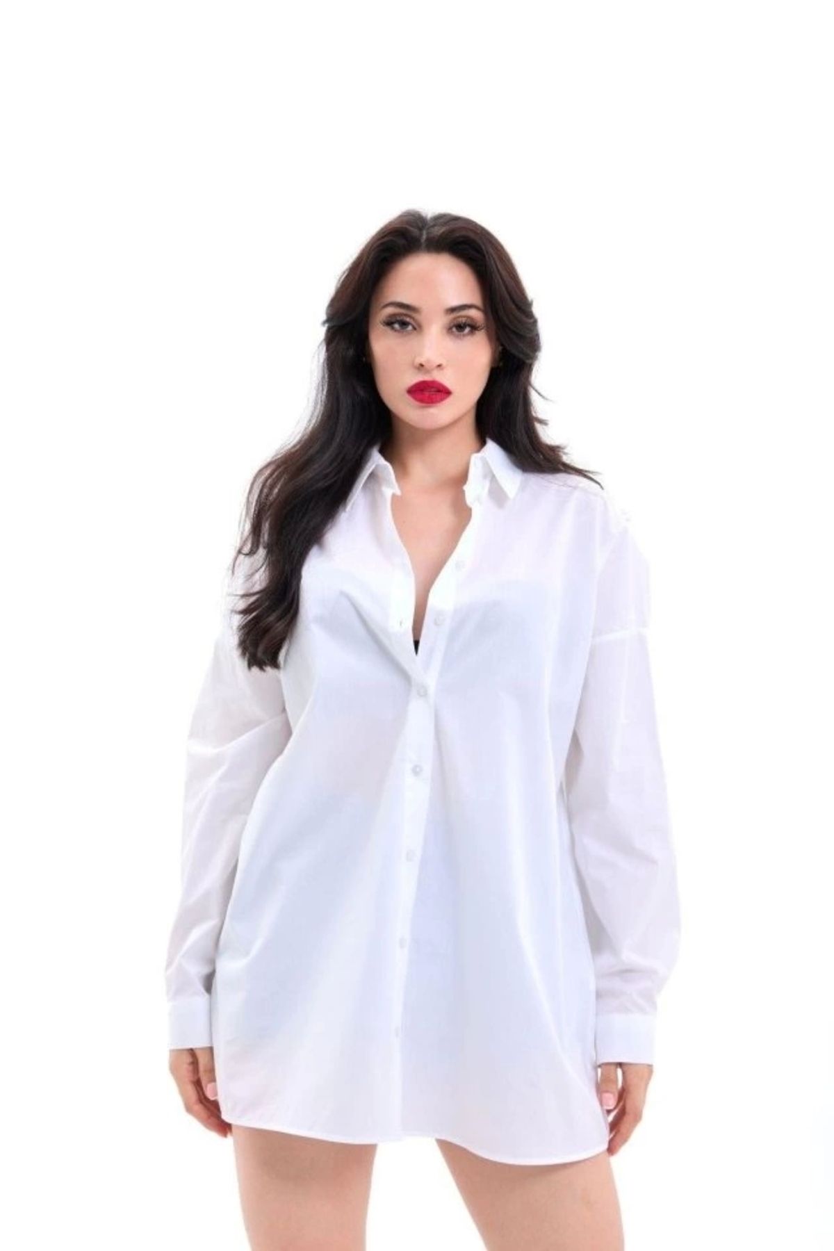 Butik 7448 GÖMLEK-BEYAZ