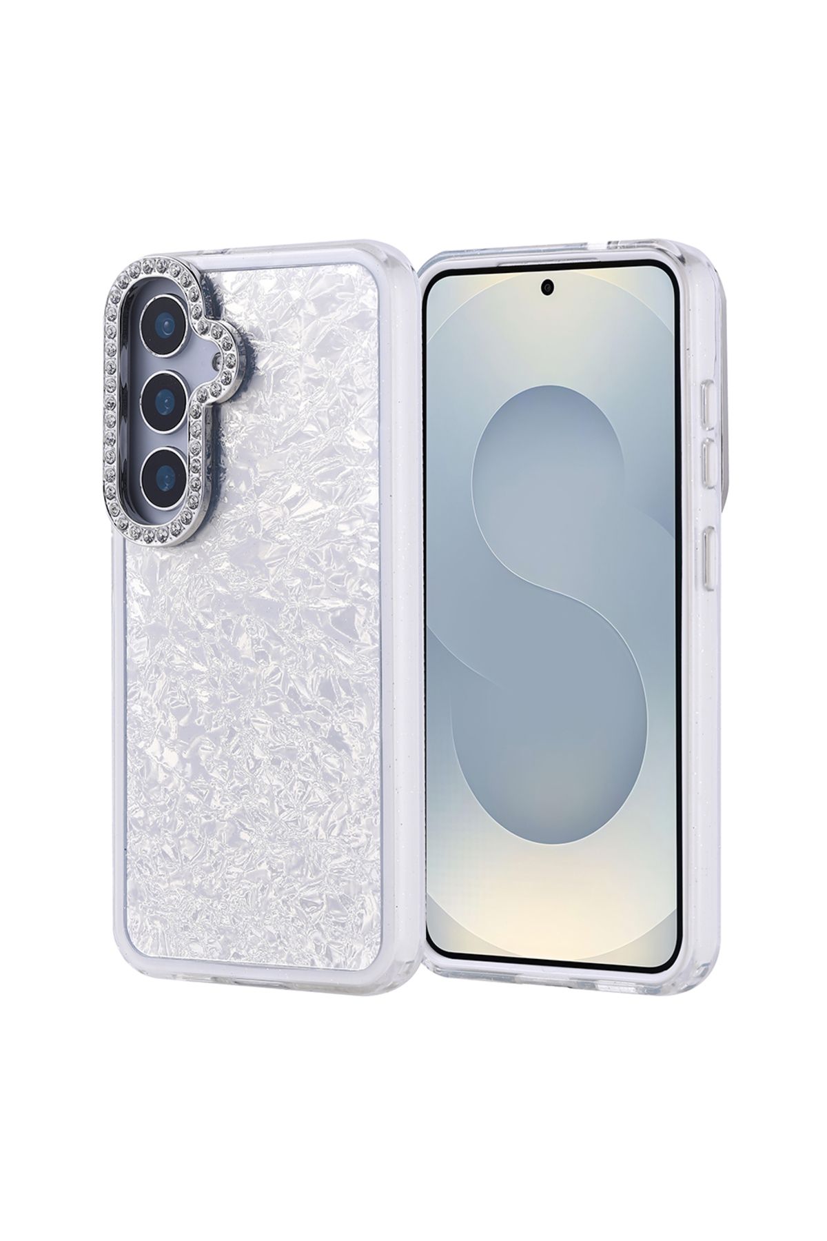 Roketcim Galaxy S25 Kılıf Taşlı Tasarımlı Kapi Kapak