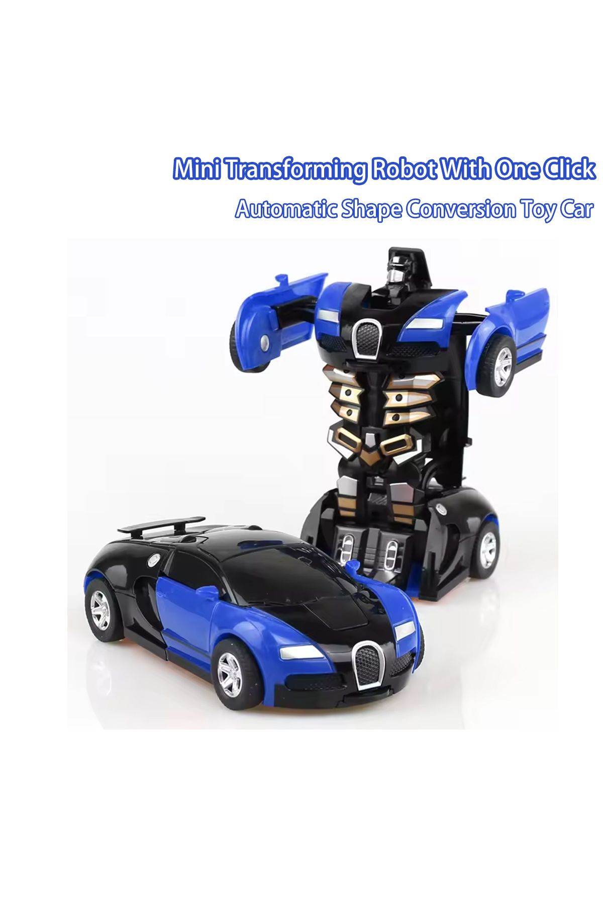 Choice-Blue Transforming Robot With One Click Automatic Shape Conversion Boy Gift Toy Car Parent Child Inte 2