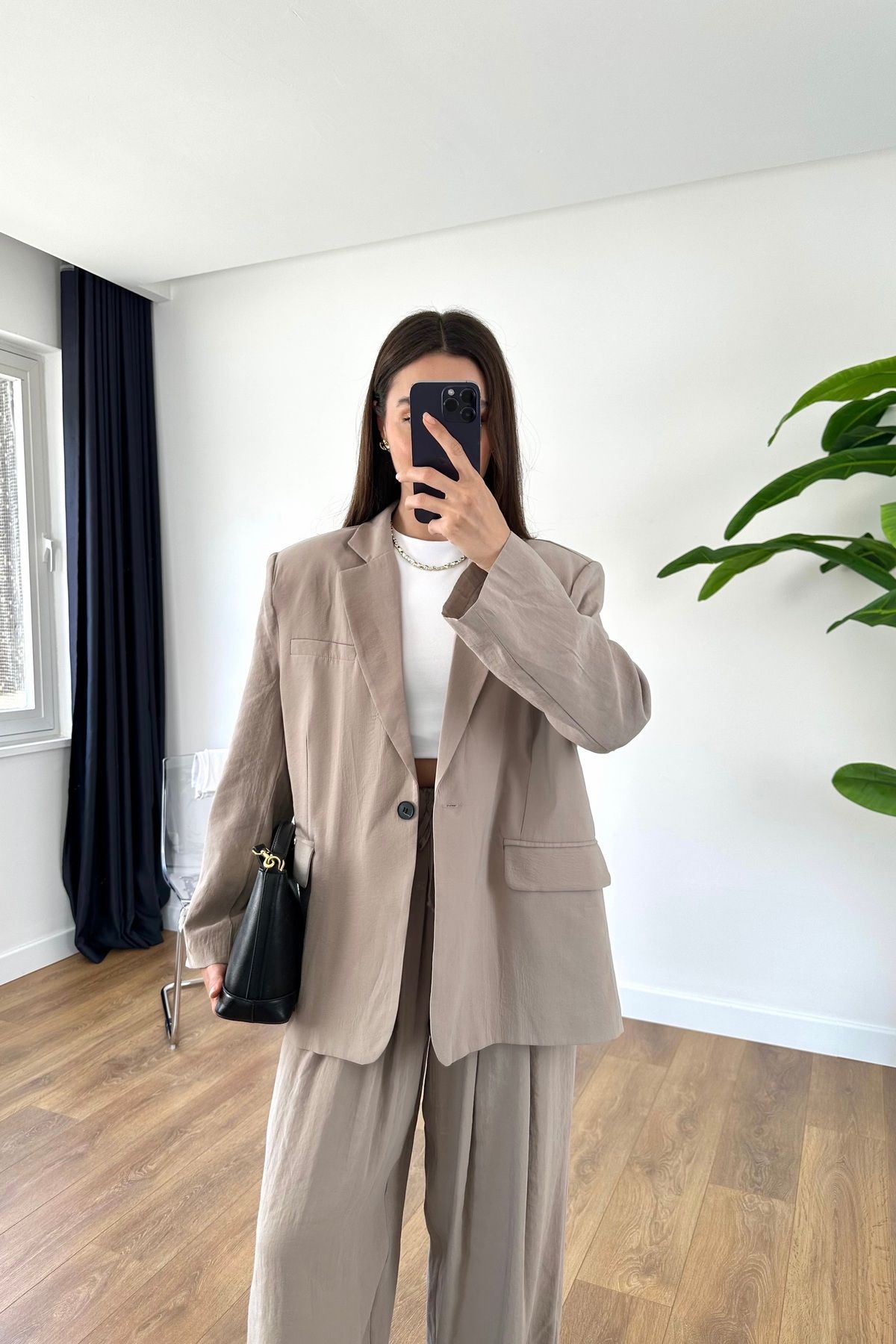BİRCANÇİL Jeka Vizon Premium Vatkalı Blazer Ceket
