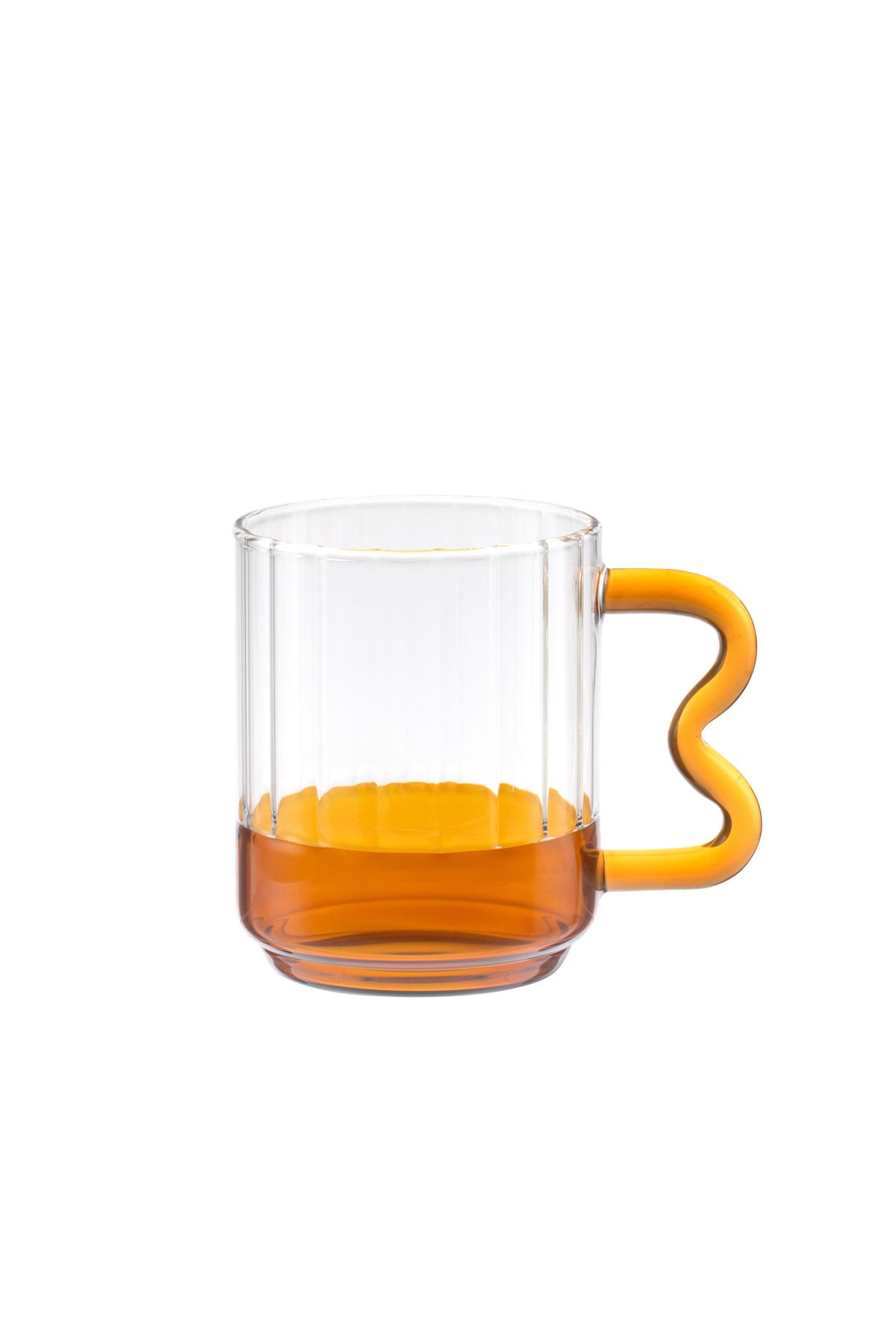 Madame Coco Rona Borosilikat Cam Kupa - Sarı - 370 ml