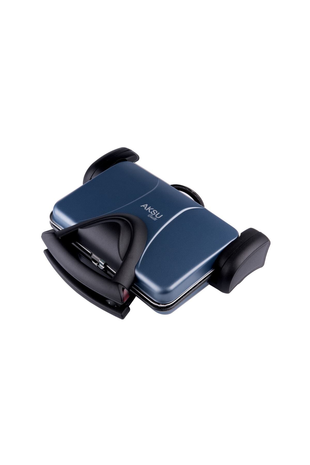 Home Aksu T22e Gust Granit 1800W Izgara ve Tost Makinesi Mavi