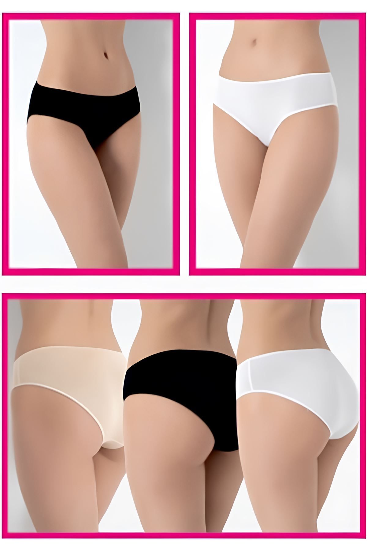 Shop58 3lü Ekonomik Paket Bambu Slip Külot