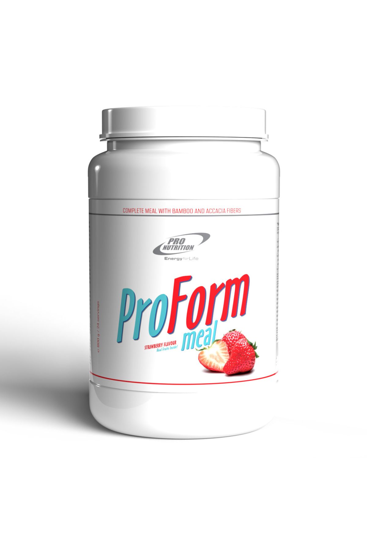Pro Nutrition Proteina Din Zer, Calciu Cazeinat, Si Proteina Din Lapte, Pro Form Capsuni 800g - One Size