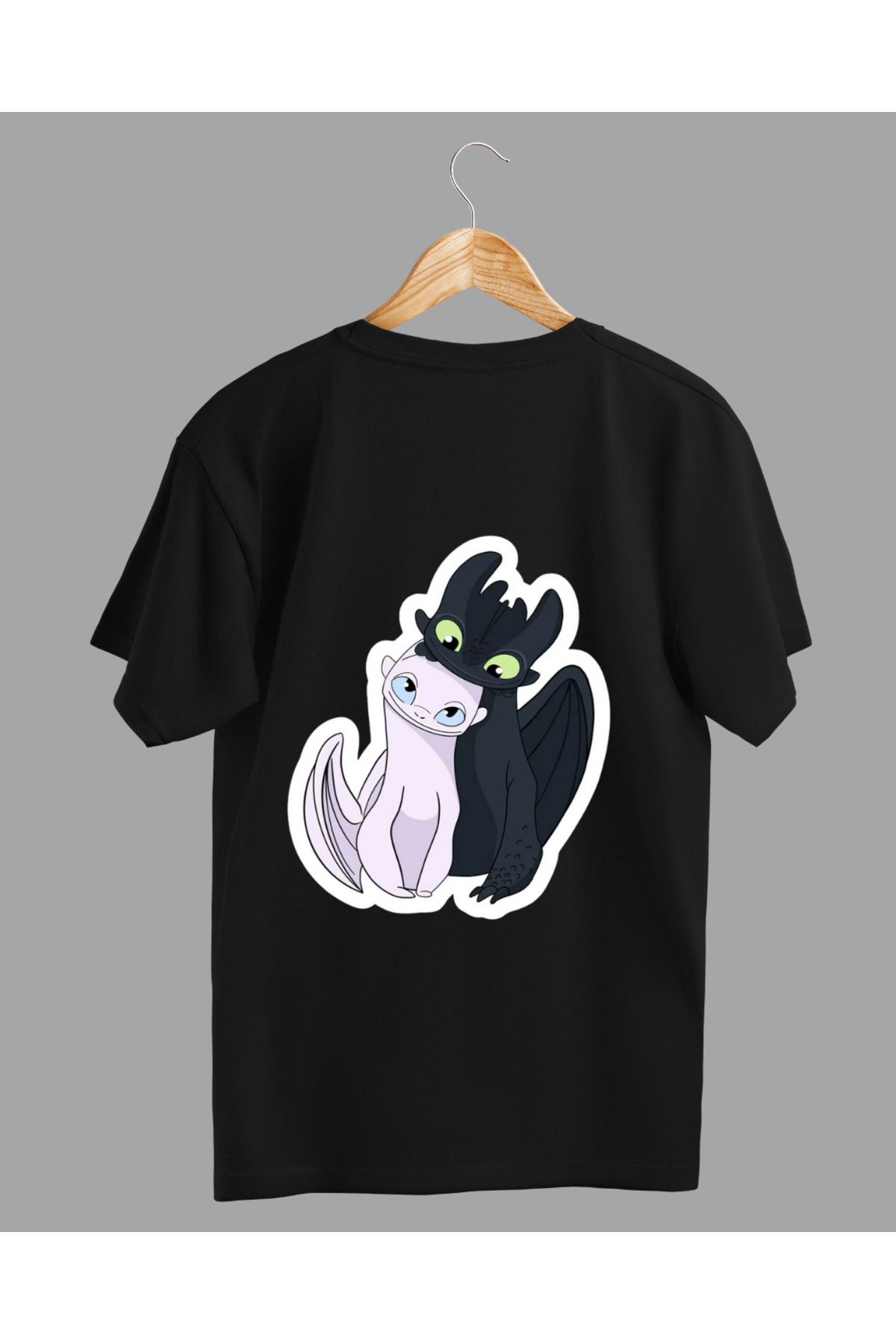 Ebiidesign Dişsiz ve Işığın Öfkesi Tasarımlı Baskılı T-Shirt