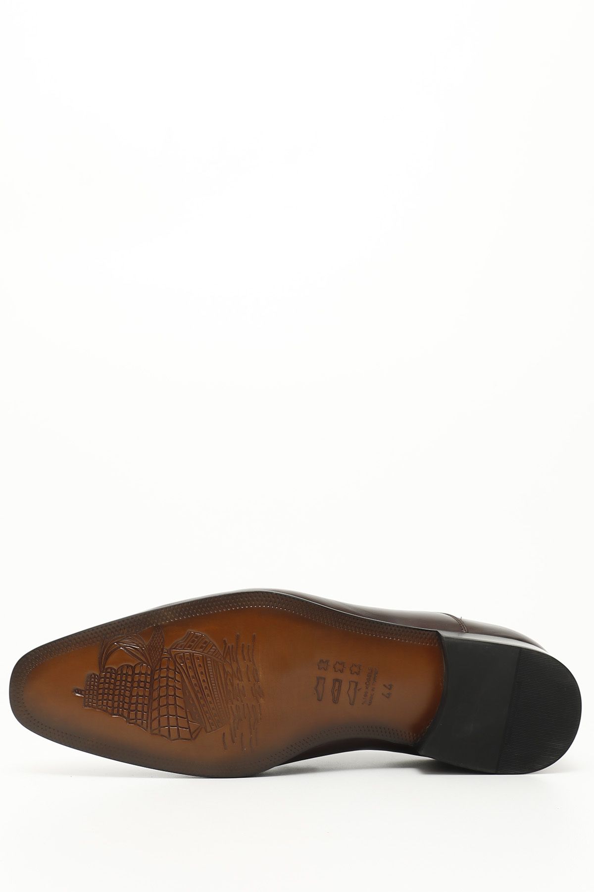 GÖNDERİ(R)-Brown Antique Gön Genuine Leather Leather Sole Casual Men's Shoes 27518 4