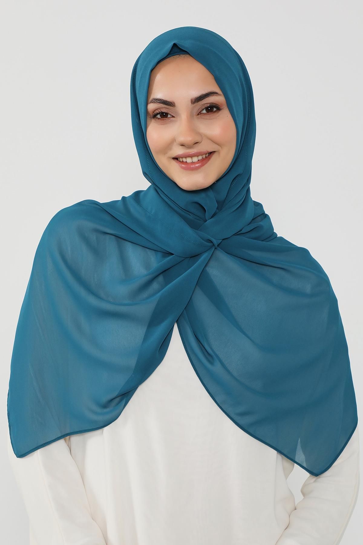 Aisha's Design Penye İç Boneli Pratik Şifon Şal,PS-48