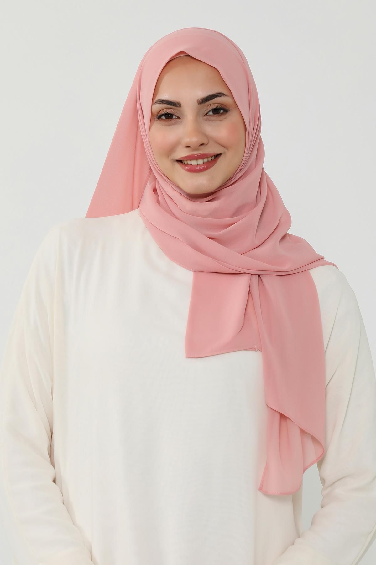 Aisha's Design Penye İç Boneli Pratik Şifon Şal,PS-51