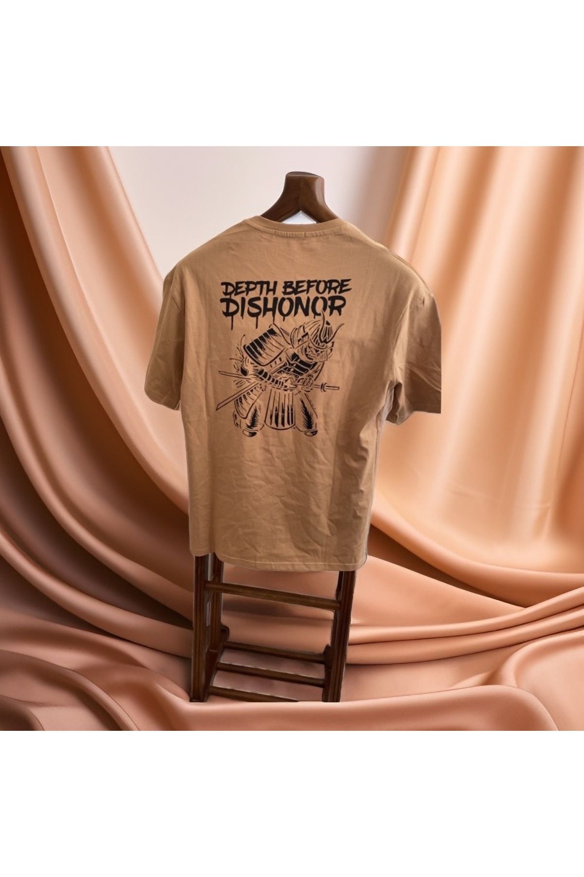 Retro T-shirt bisiklet yaka bol kesim%100coton