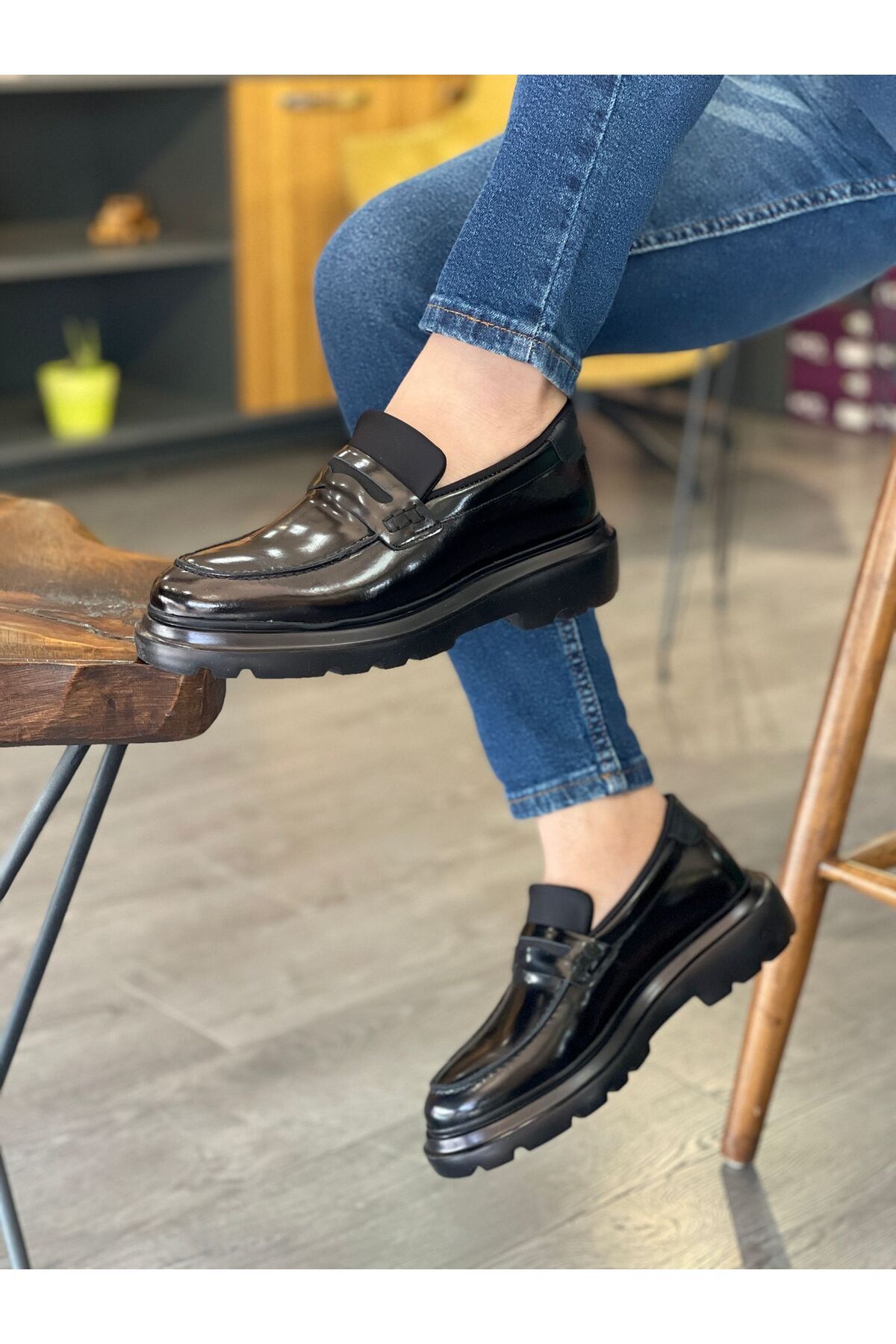 MOR KUNDURA Hakiki Deri Günlük Kullanım Loafer Erkek Ayakkabı