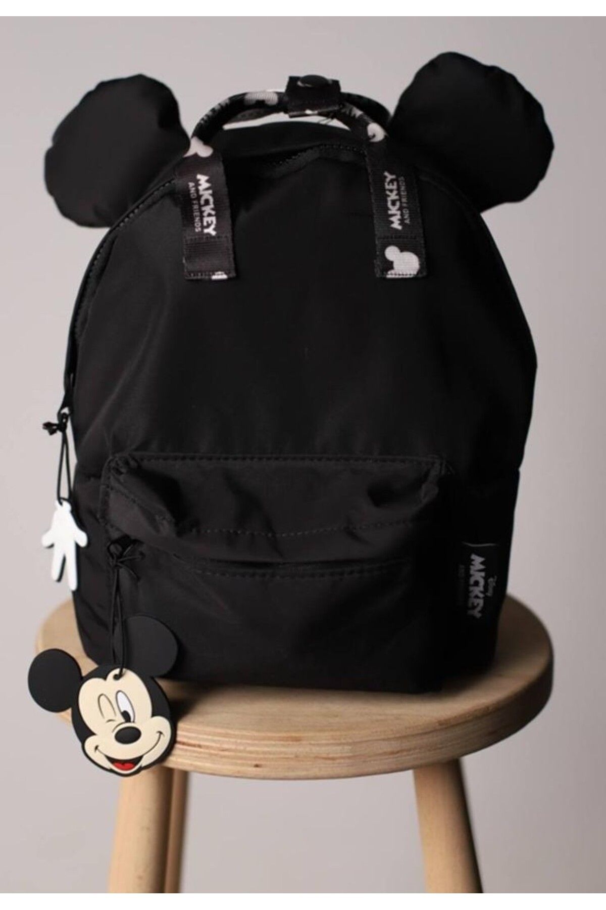 Gözde Fashionn Mickey Siyah Unisex Çocuk Sırt Çanta