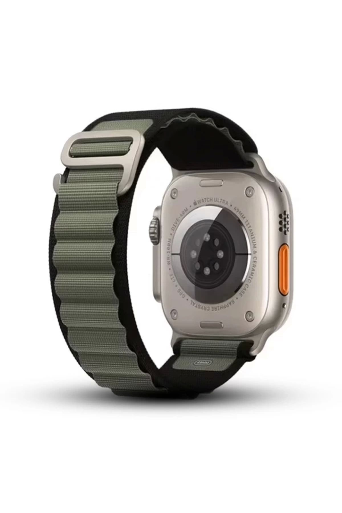 Yenimiyeni Apple Watch Uyumlu Alpine Loop Kordon Yeşil