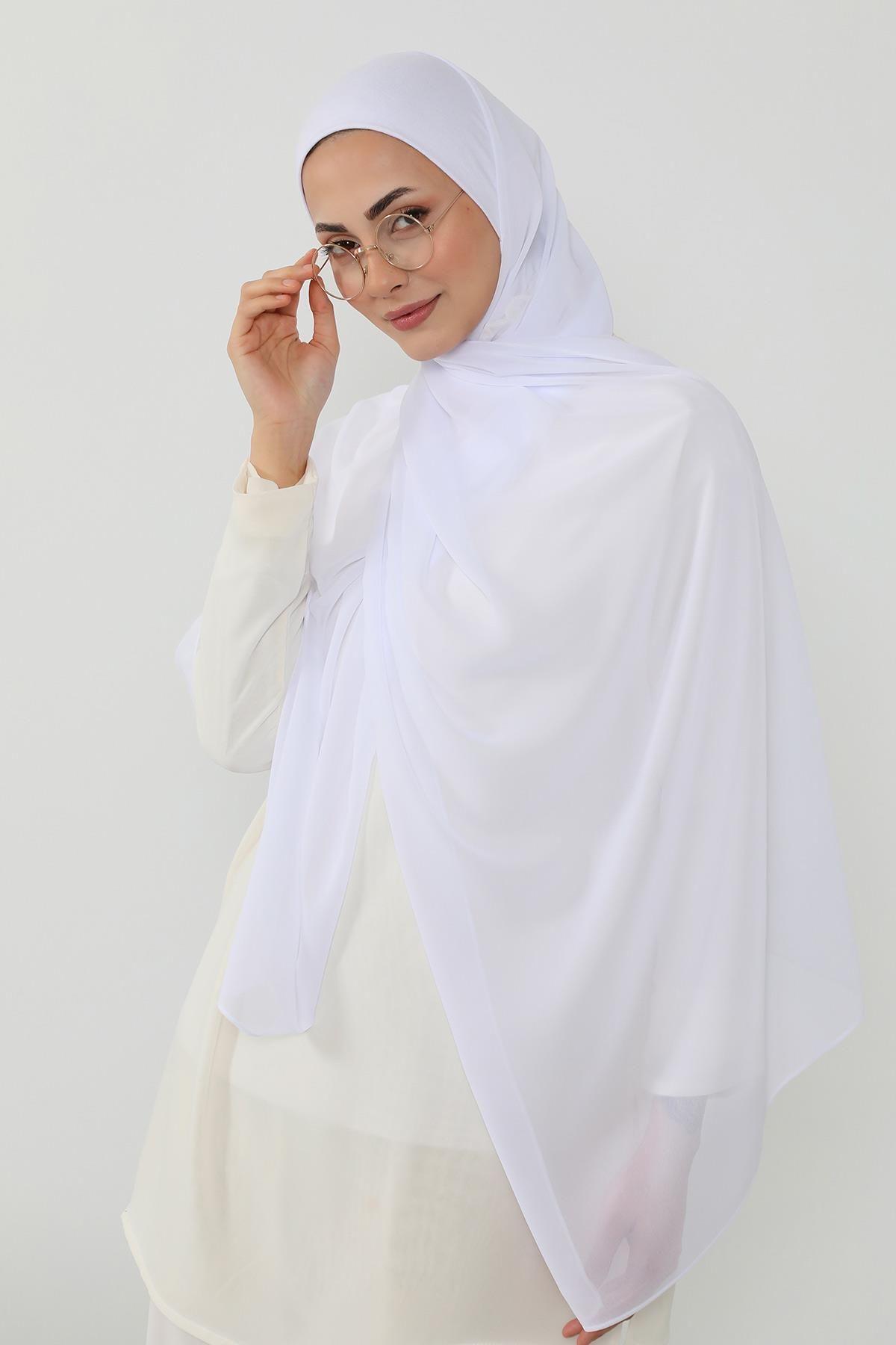 Aisha's Design Penye İç Boneli Pratik Şifon Şal,PS-53