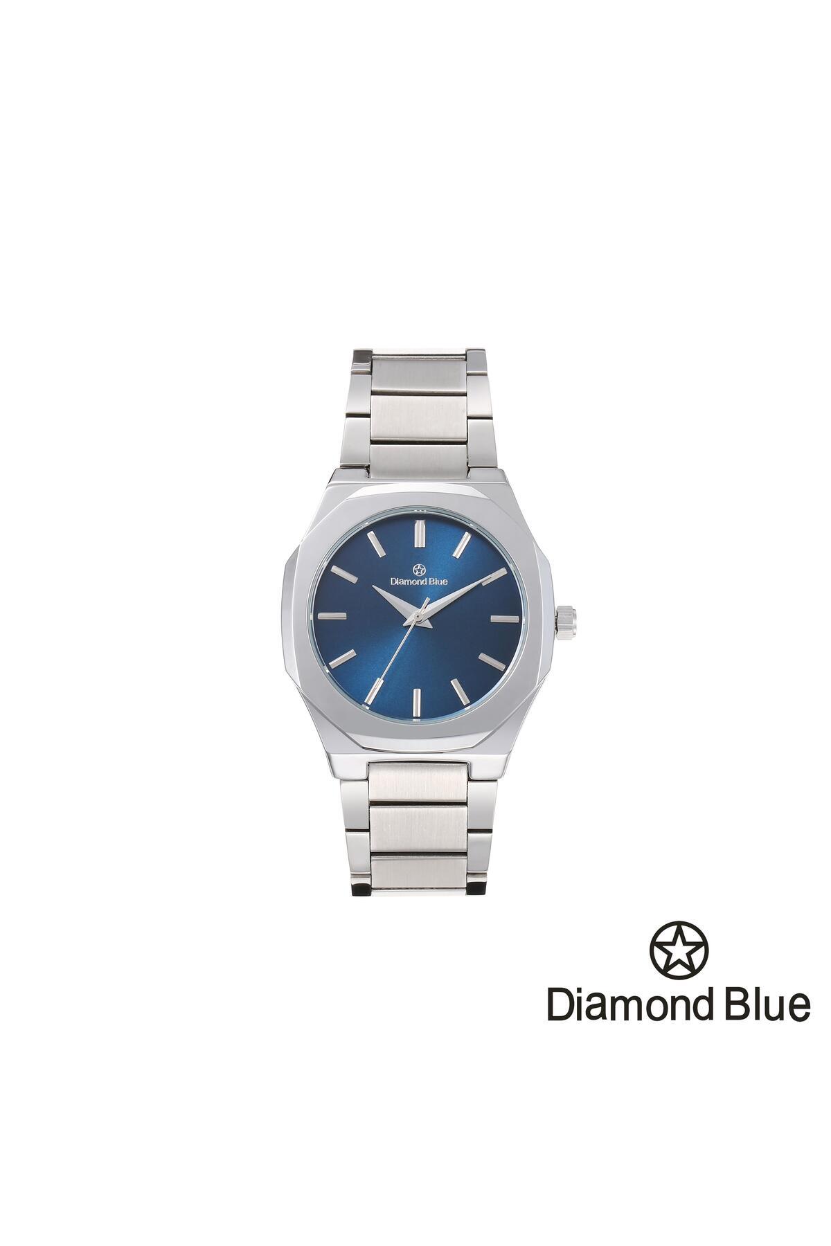 PLAZA-Bestwin Men's Stainless Steel Waterproof Watch, High Quality, Silver Strap with Blue Dial Inspired by Watches 1