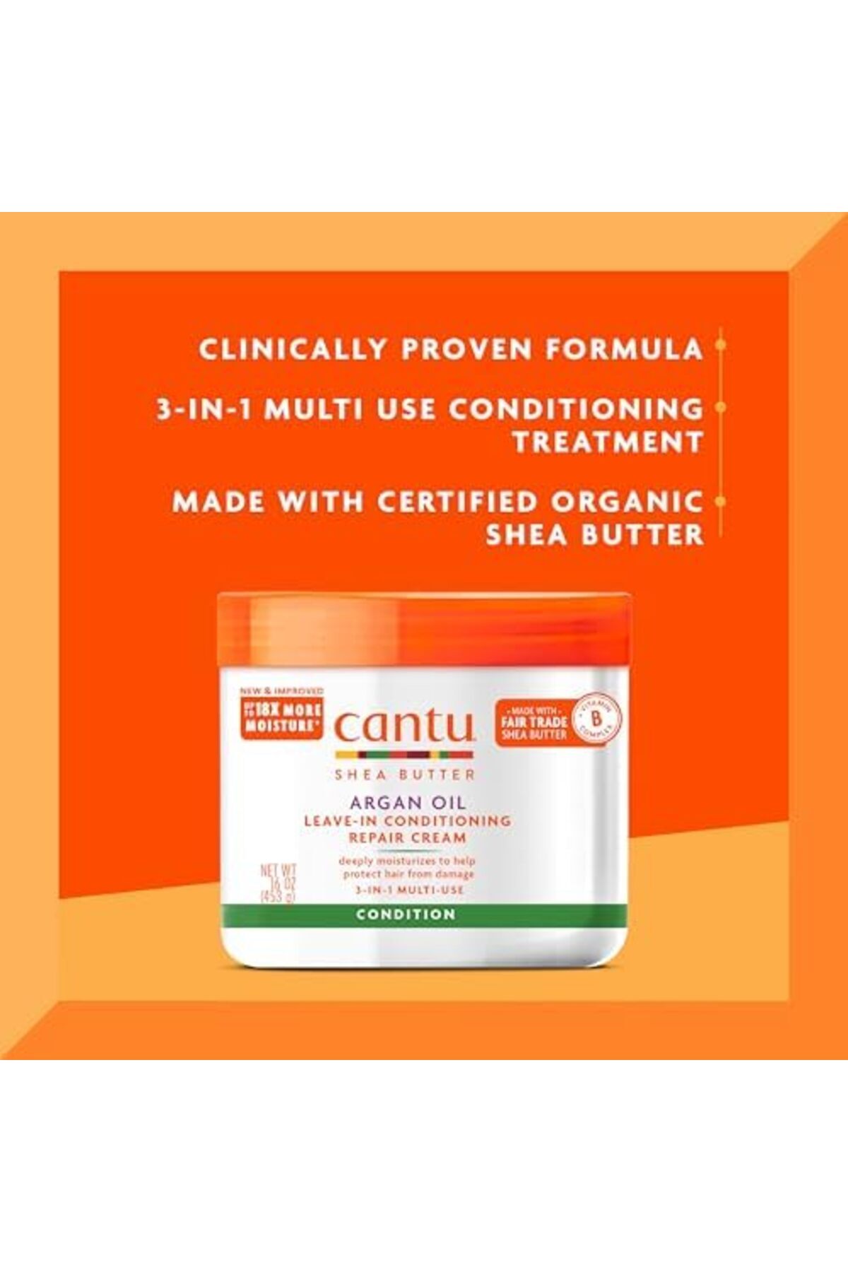 Cantu-Repairing Leave-In Conditioner with Argan Oil, Cantu, 453g 6