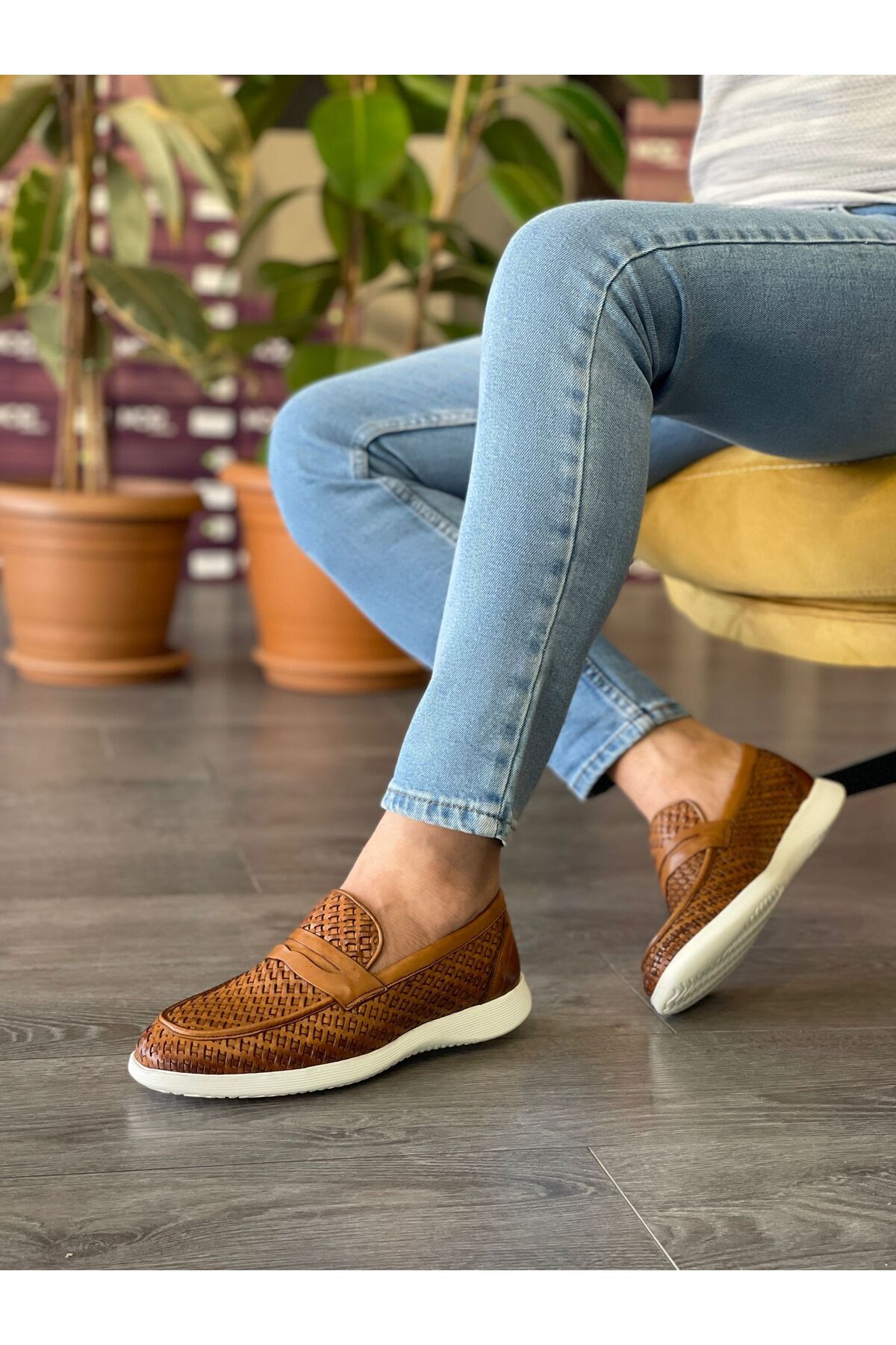 MOR KUNDURA Hakiki Deri Günlük Kullanım Loafer Erkek Ayakkabı