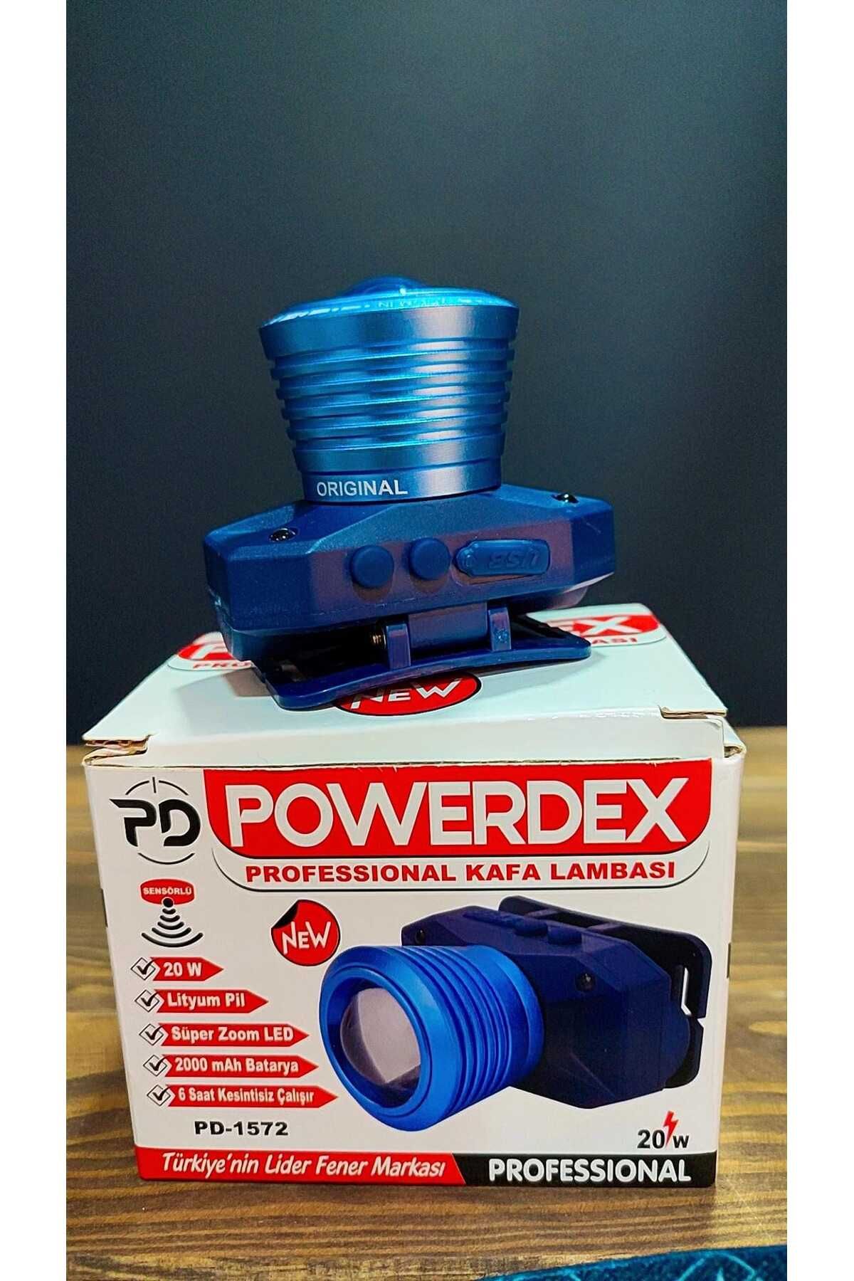 powerdex PD-1572 20W Profesyonel Zoomlu Kafa Lambası