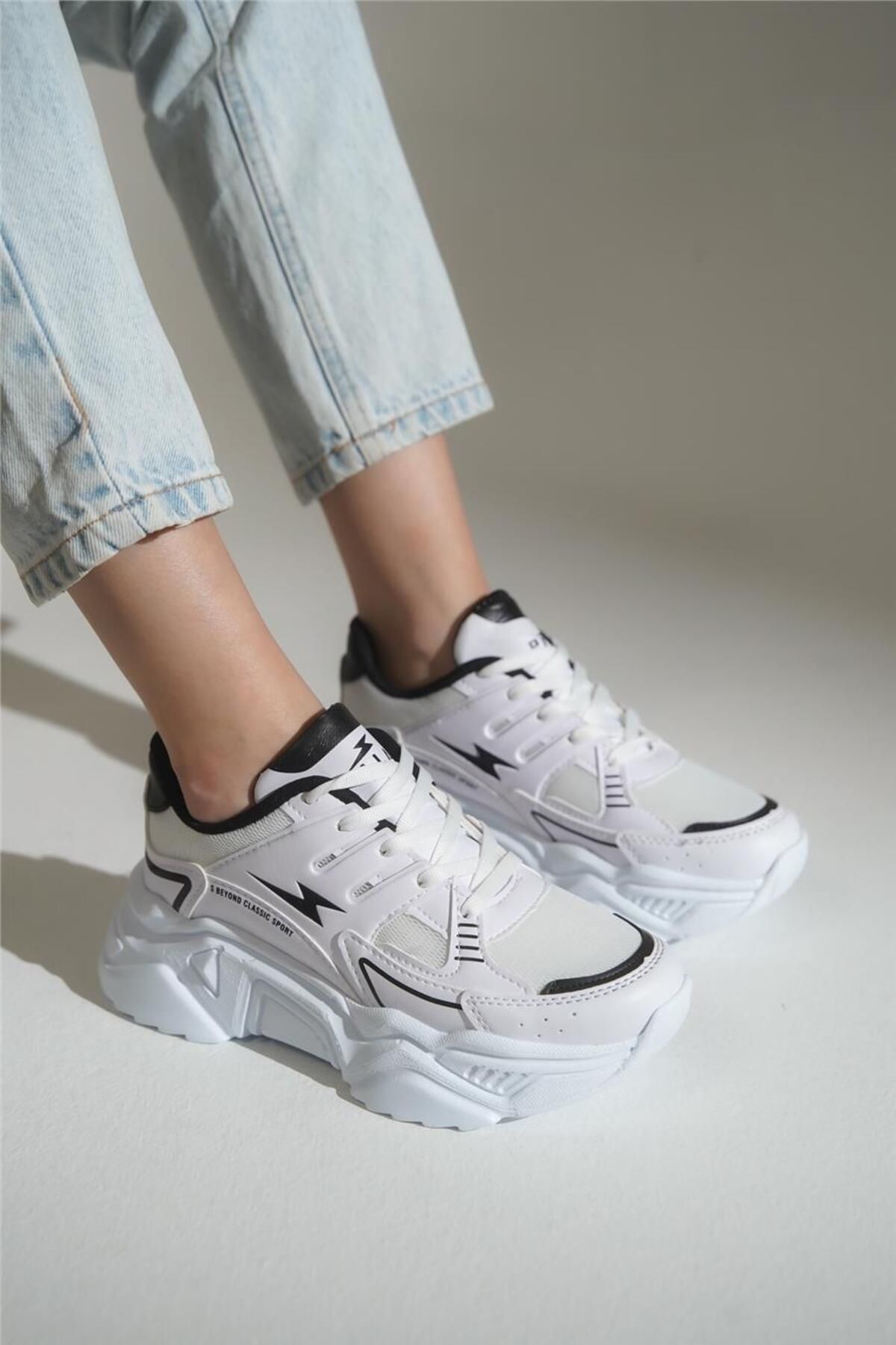 lovitto Bağcıklı Yüksek Taban Sneaker