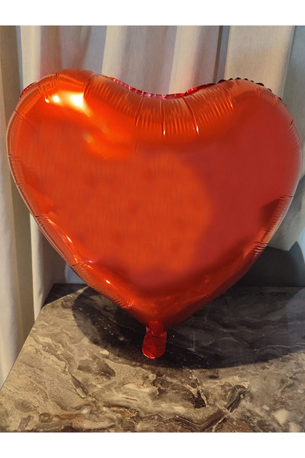 THE BIGGEST IMPACT Folyo Kalpli Uçan Kalp Balon 1 Adet 45 Cm Kırmızı Romantik Evlilik Teklifi, Yıldönümü