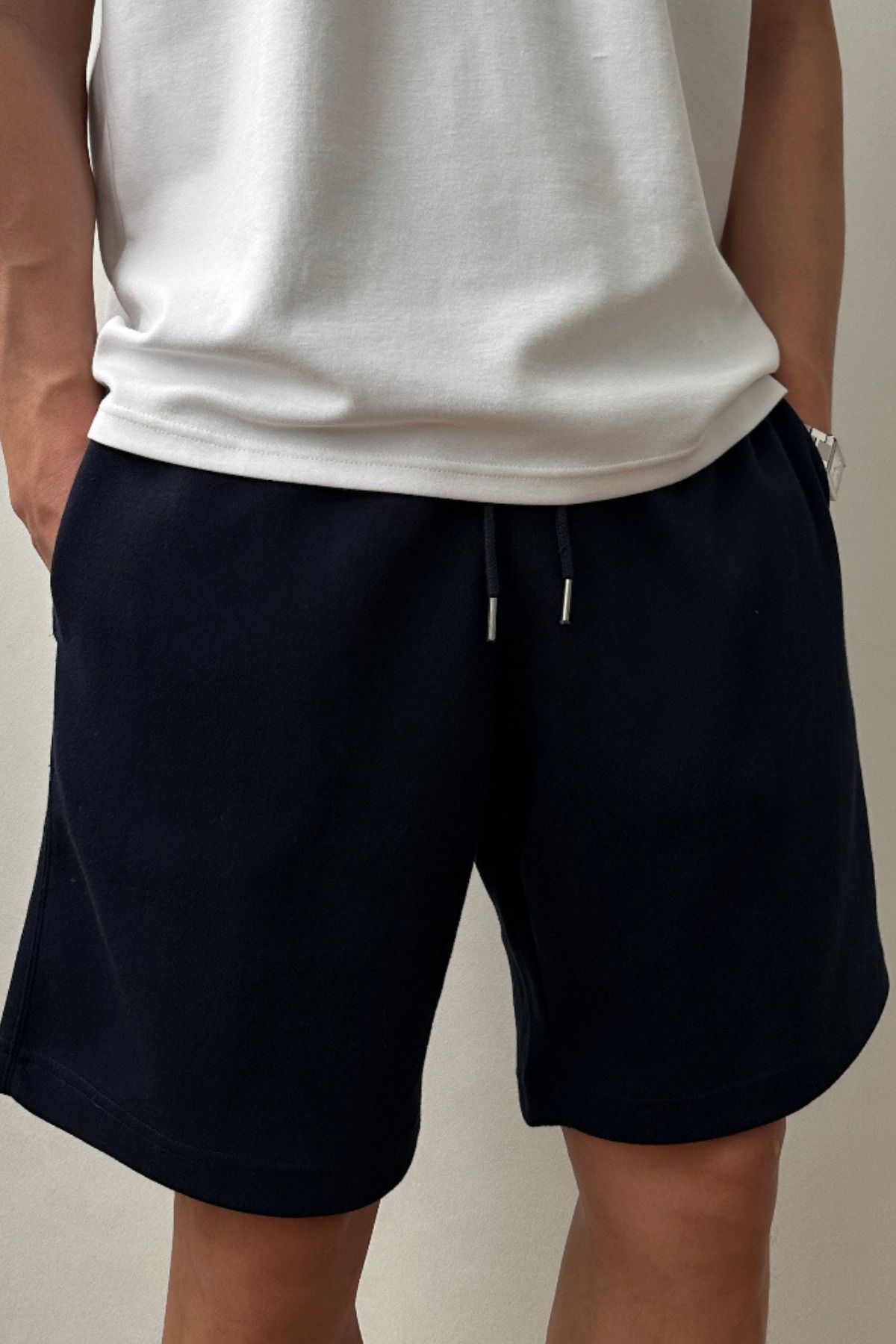 Tarz Cool Erkek Comfort Fit Lacivert Şort & Bermuda