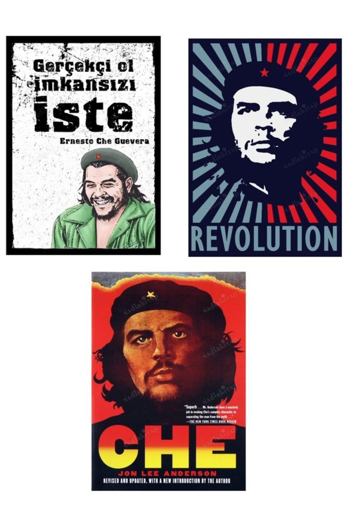 Marsis Yayınları Che Guevera Ahşap Poster 3 Parça 20*30
