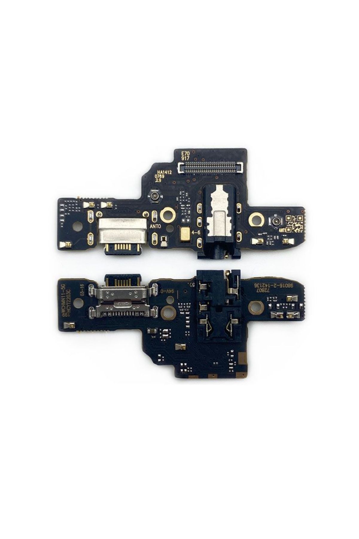 Teknonet Xiaomi Poco M4 Pro 5G Uyumlu Bordlu Şarj - Kulaklık Soketi - Siyah