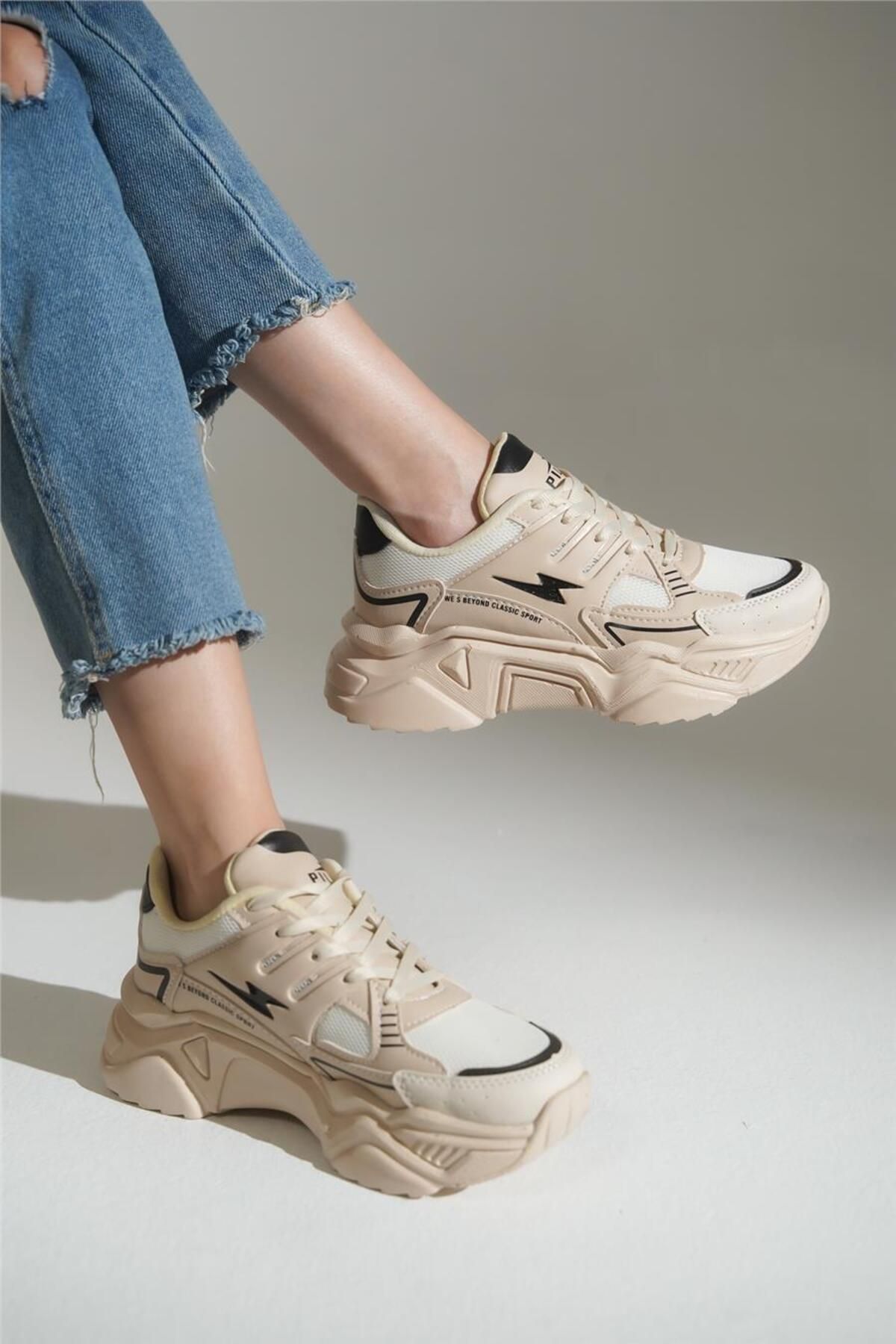 lovitto Bağcıklı Yüksek Taban Sneaker