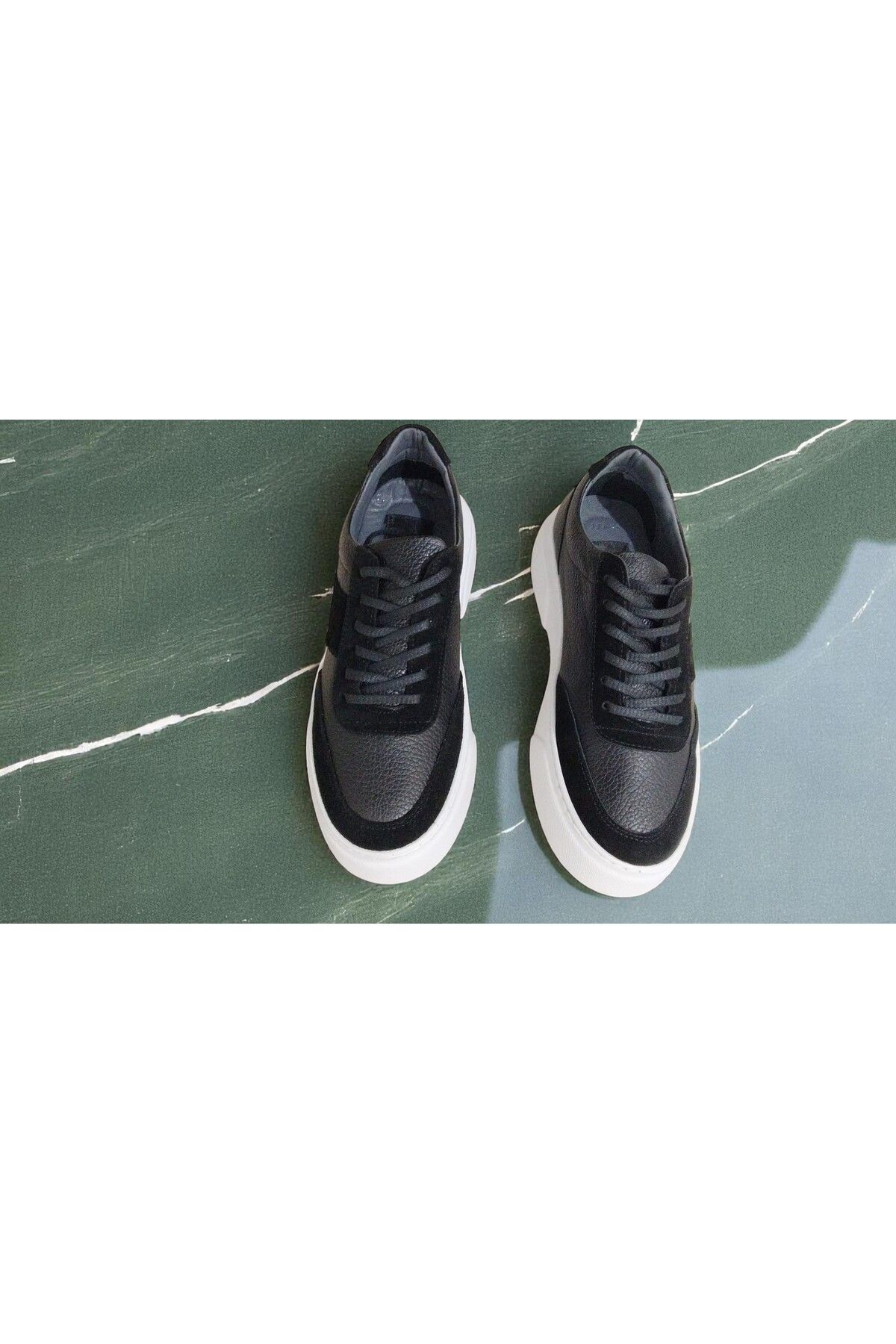 HIZIR SHOES SİYAH DERİ BAĞCIKLI ERKEK SPOR AYAKKABI
