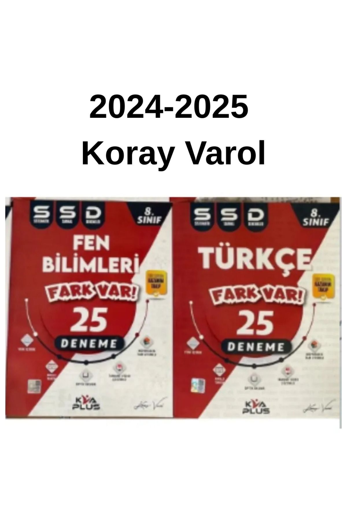 paraf yayınları KORAY VAROL 8.SINIF TÜRKÇE +FEN BİLİMLERİ BRANŞ DENEME SET