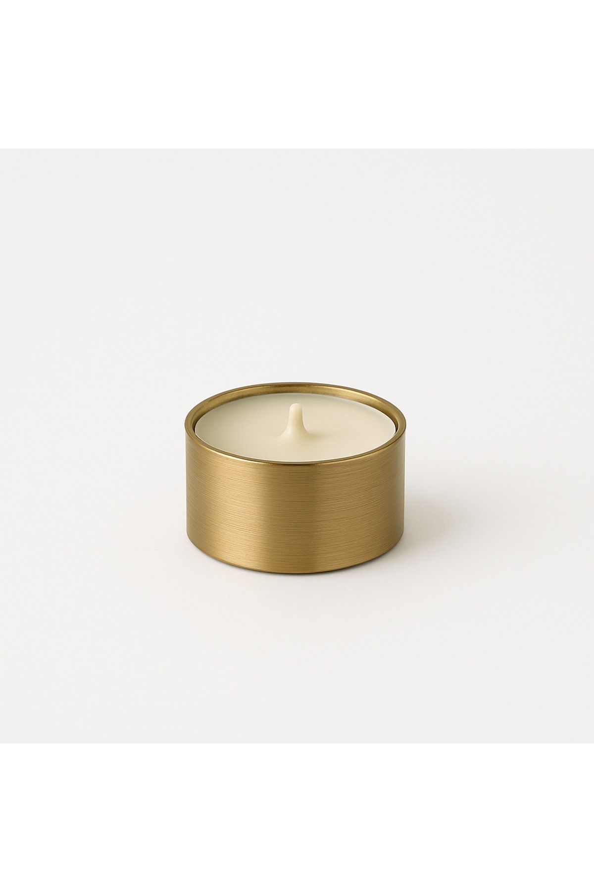 Brassallure LUMEN Pirinç Tea Light Mumluk – Minimalist ve Vintage Dekoru