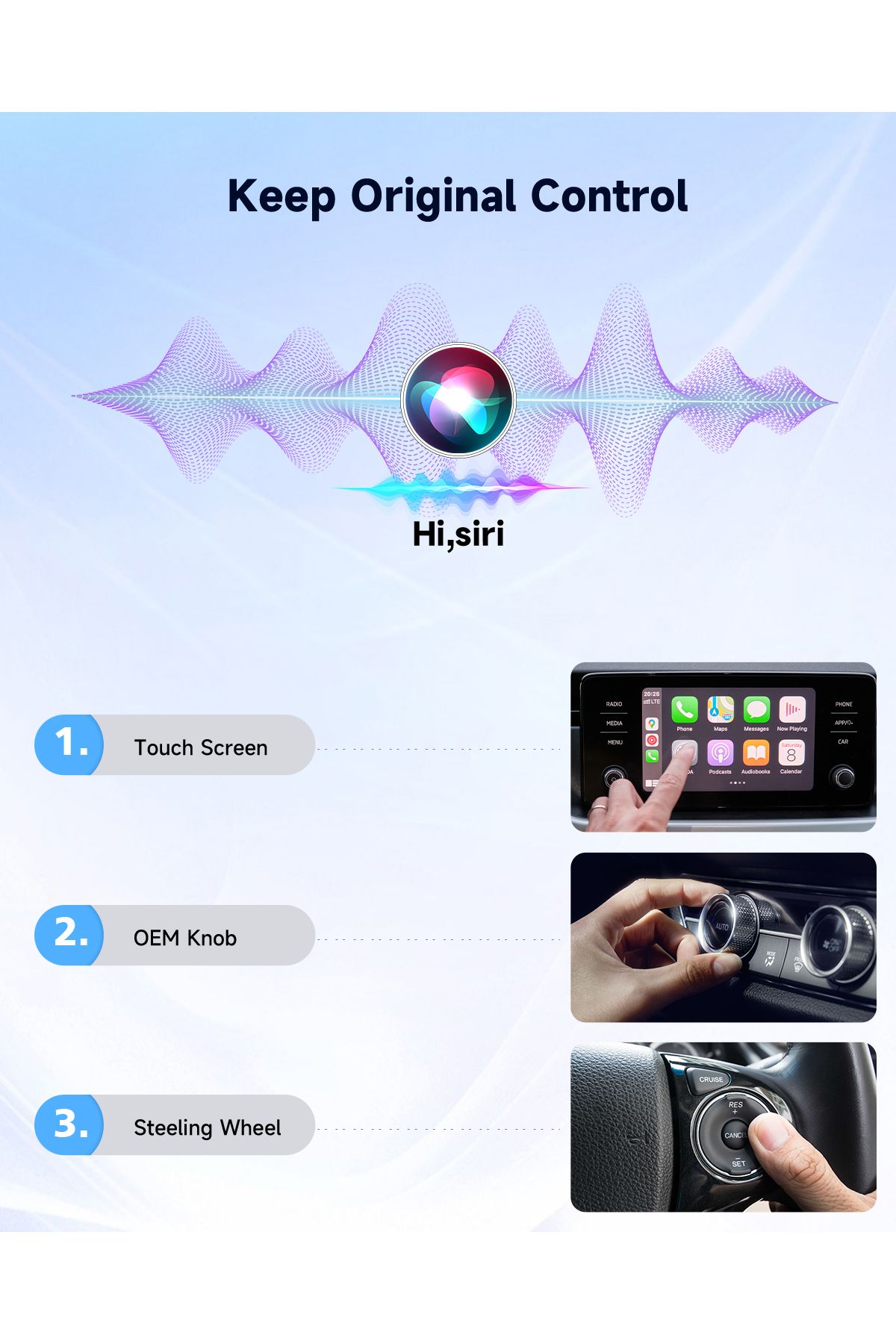 Choice-2 In 1 Wireless Carplay Adapter Plug & Plug Auto Connect No Delay Converts Wired To Wireless Comp... 5