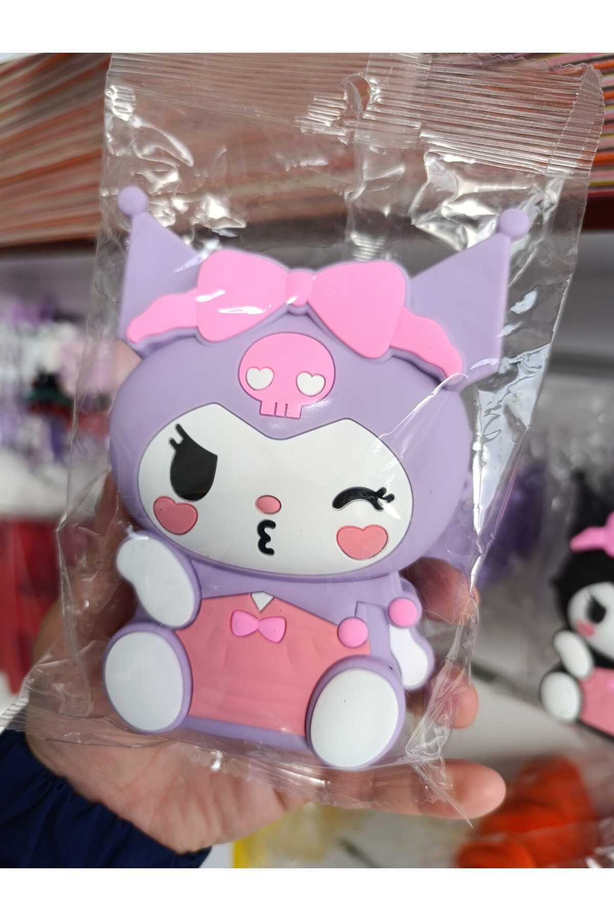 pure age-Cute Kuromi Girl Silicone Bag with Handle 1