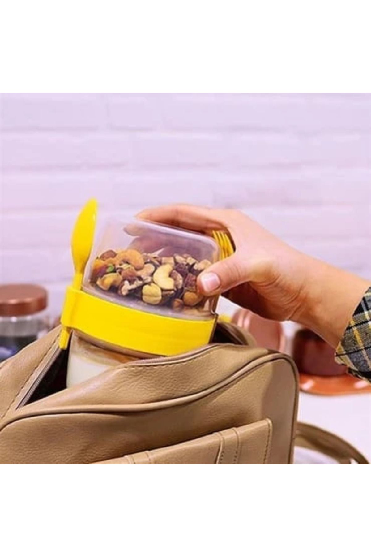 Mer-camp Kaşıklı Müsli Kabı 800 ml