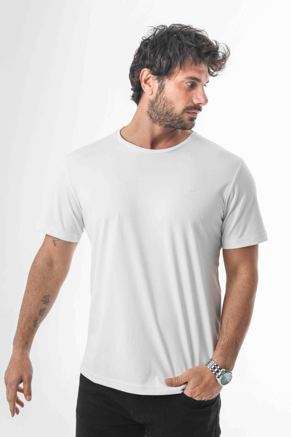 Tony Montana Regular Fit Bisiklet Yaka Basic T-Shirt-6269
