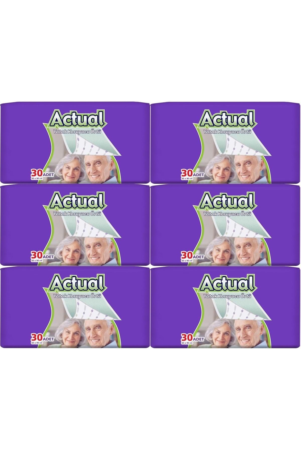 ACTUEL Actual Hasta Alt Açma Yatak Koruyucu Örtü 60*90CM 180 Adet (6PK*30)