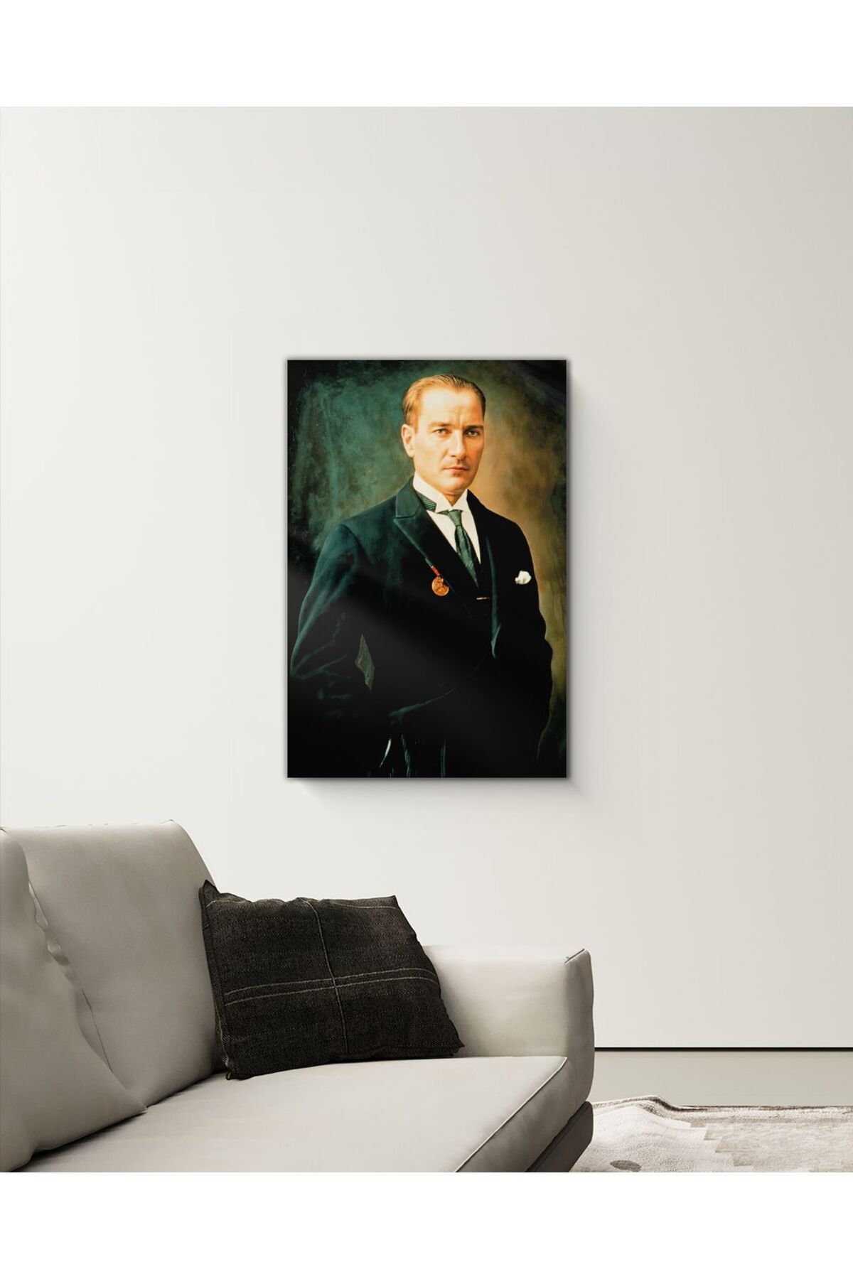 Modernizmo Atatürk Portresi Cam Tablo 301