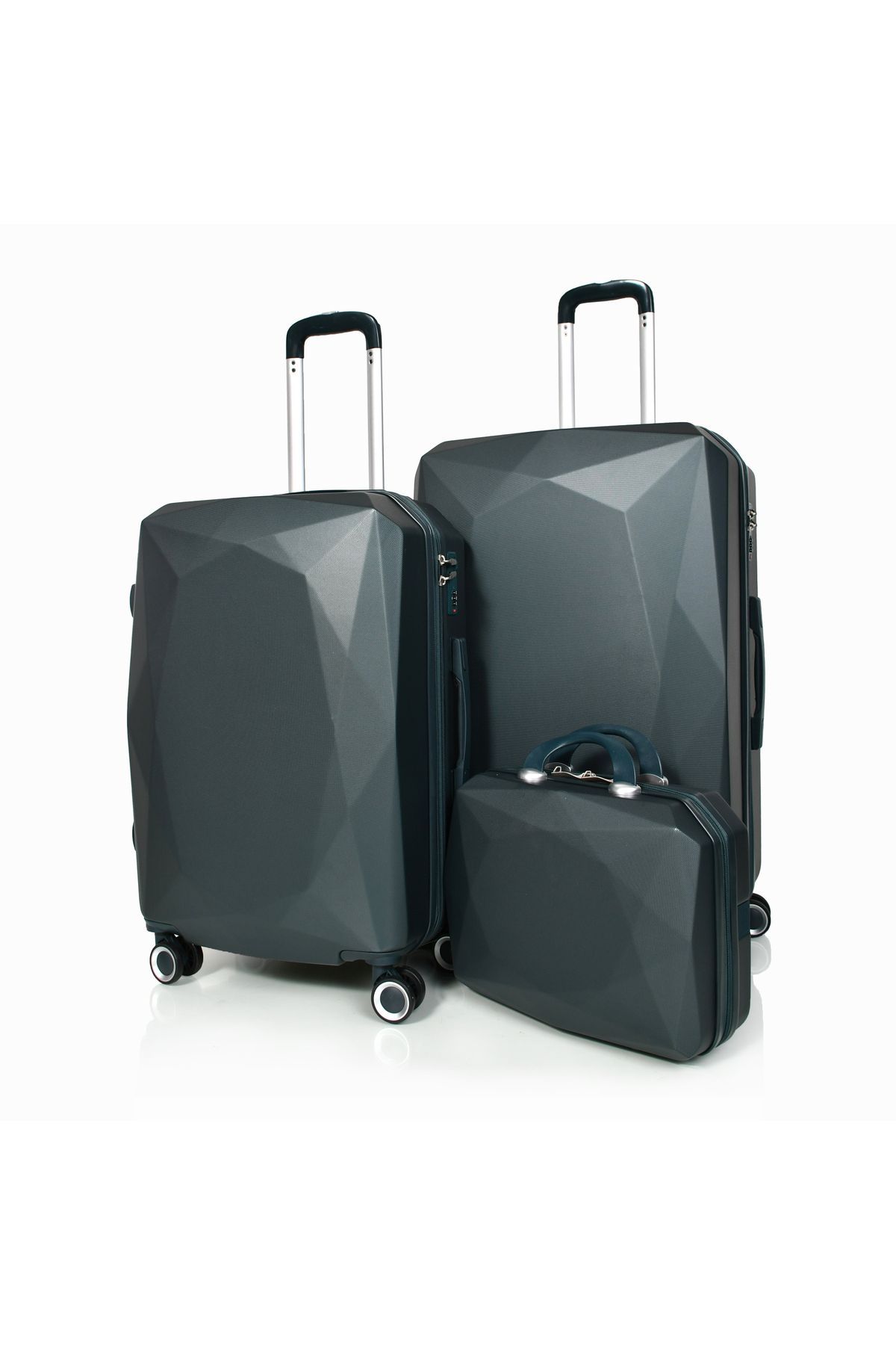 MORANO-Morano 4-Piece Luggage Set Durable and Lightweight Spinner Wheeled Suitcase with Numbered Security Lock 2