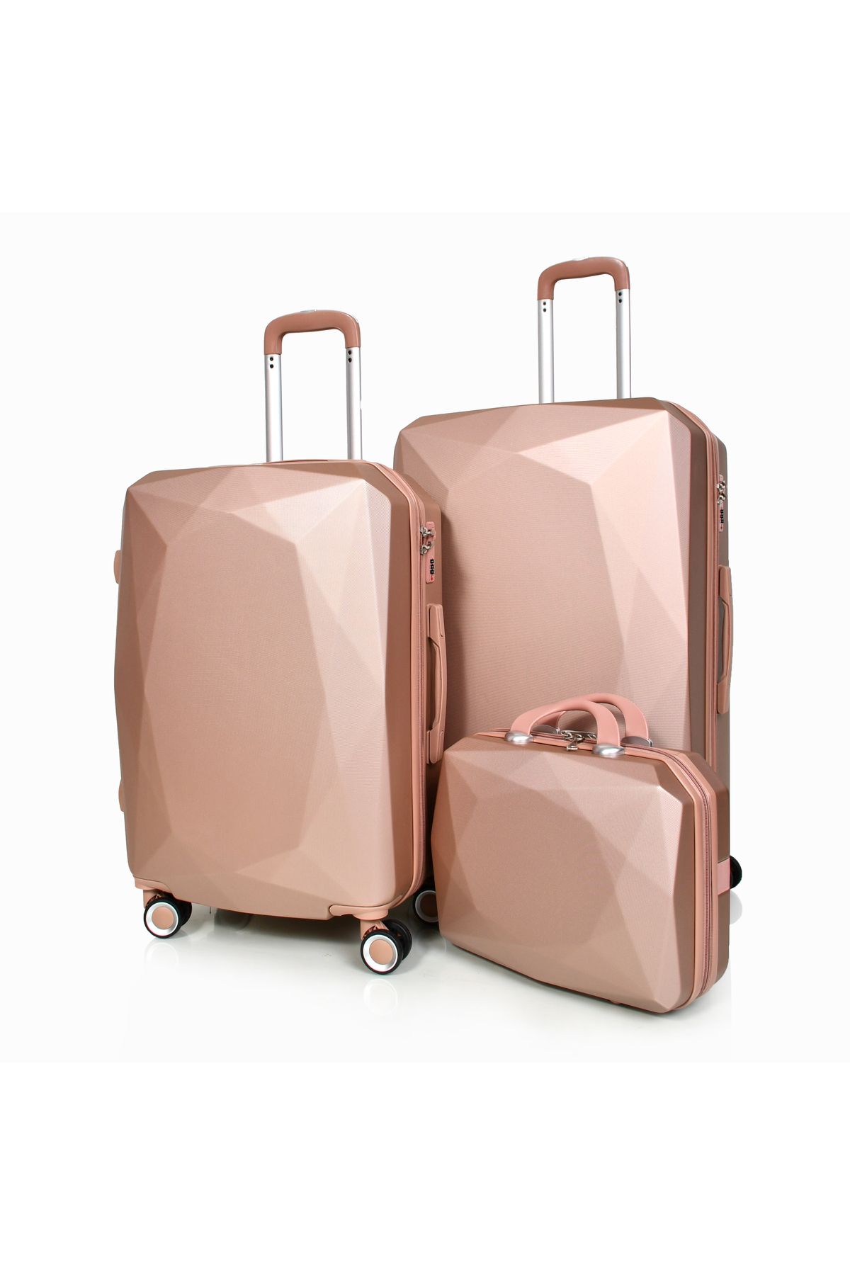MORANO-Morano 4-Piece Luggage Set Durable and Lightweight Spinner Wheeled Suitcase with Numbered Security Lock 8