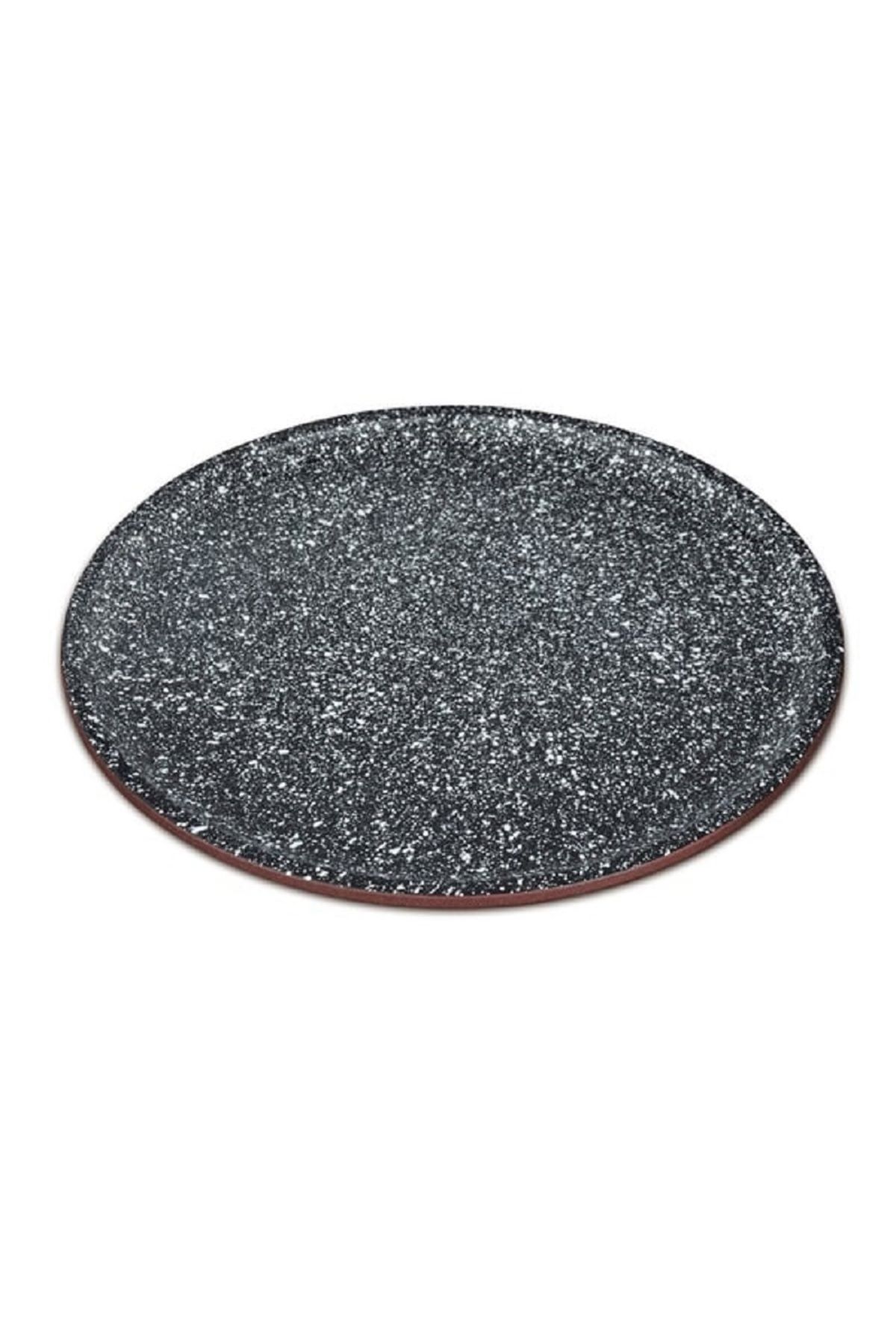 Blaumann-Carbon steel pizza tray, size 36x1.1 cm, two layers, ceramic marble coating 2