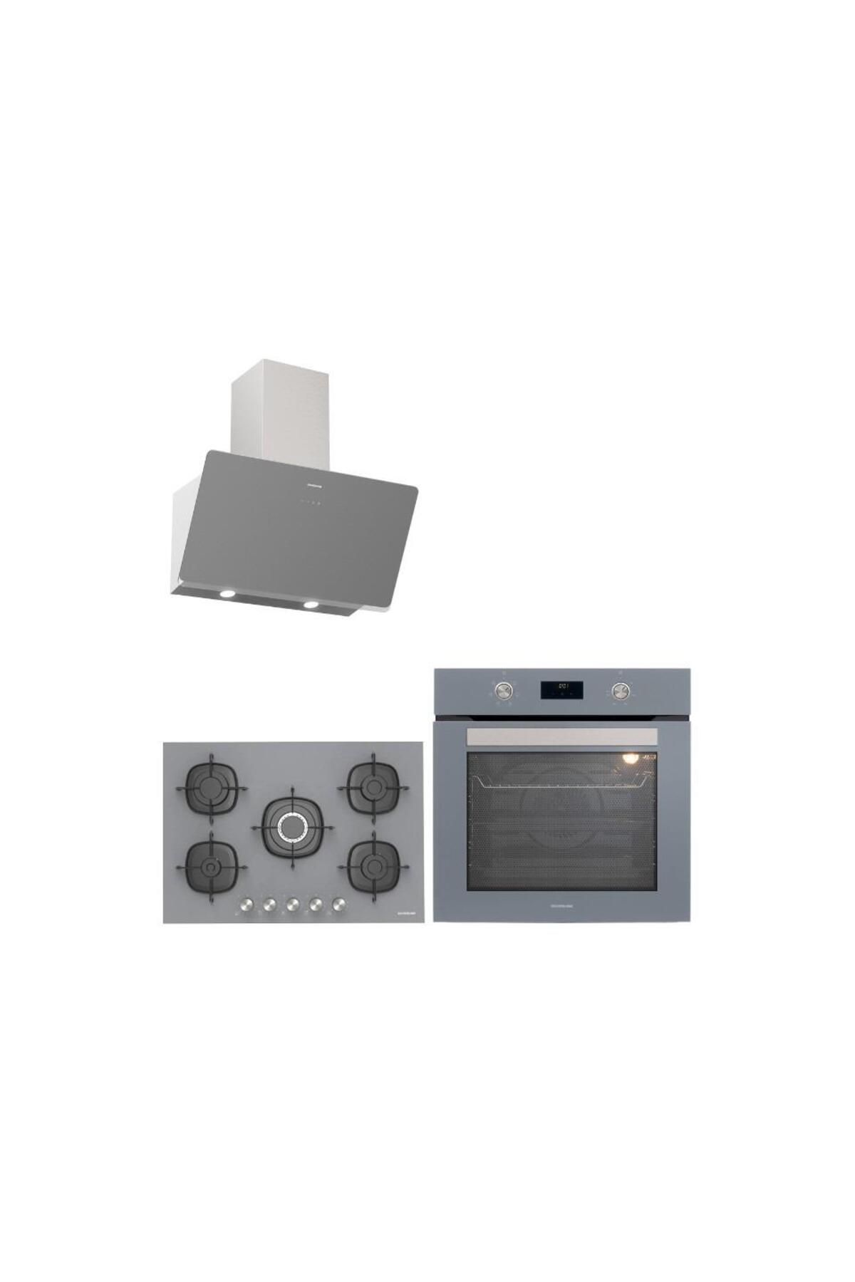 Silverline 3'lü Ankastre Set (BO6502S02-3457 SOHO-CS5622S01)